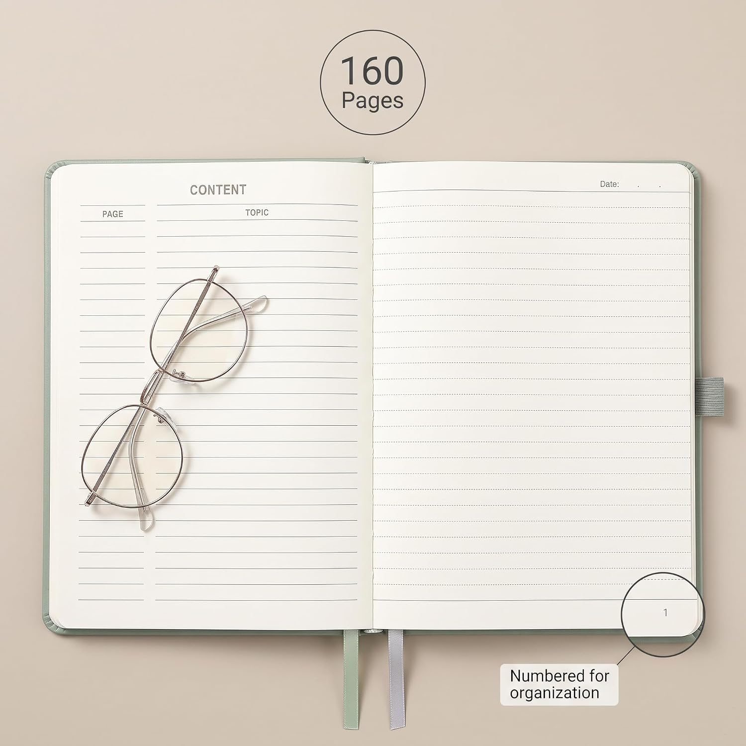 Detalle de AHGXG Journal Notebook, A5 Size
