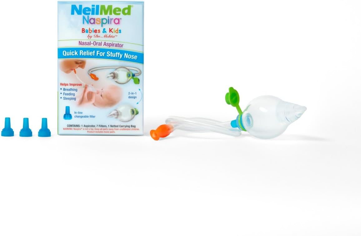 Detalle de NeilMed Naspira Nasal Oral Aspirator for Baby's Stuffy Nose