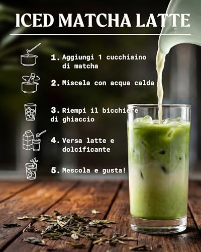 Thumbnail 4 de NaturaleBio Matcha Premium Giapponese Bio in Polvere con L-Teanina – Matcha per uso quotidiano