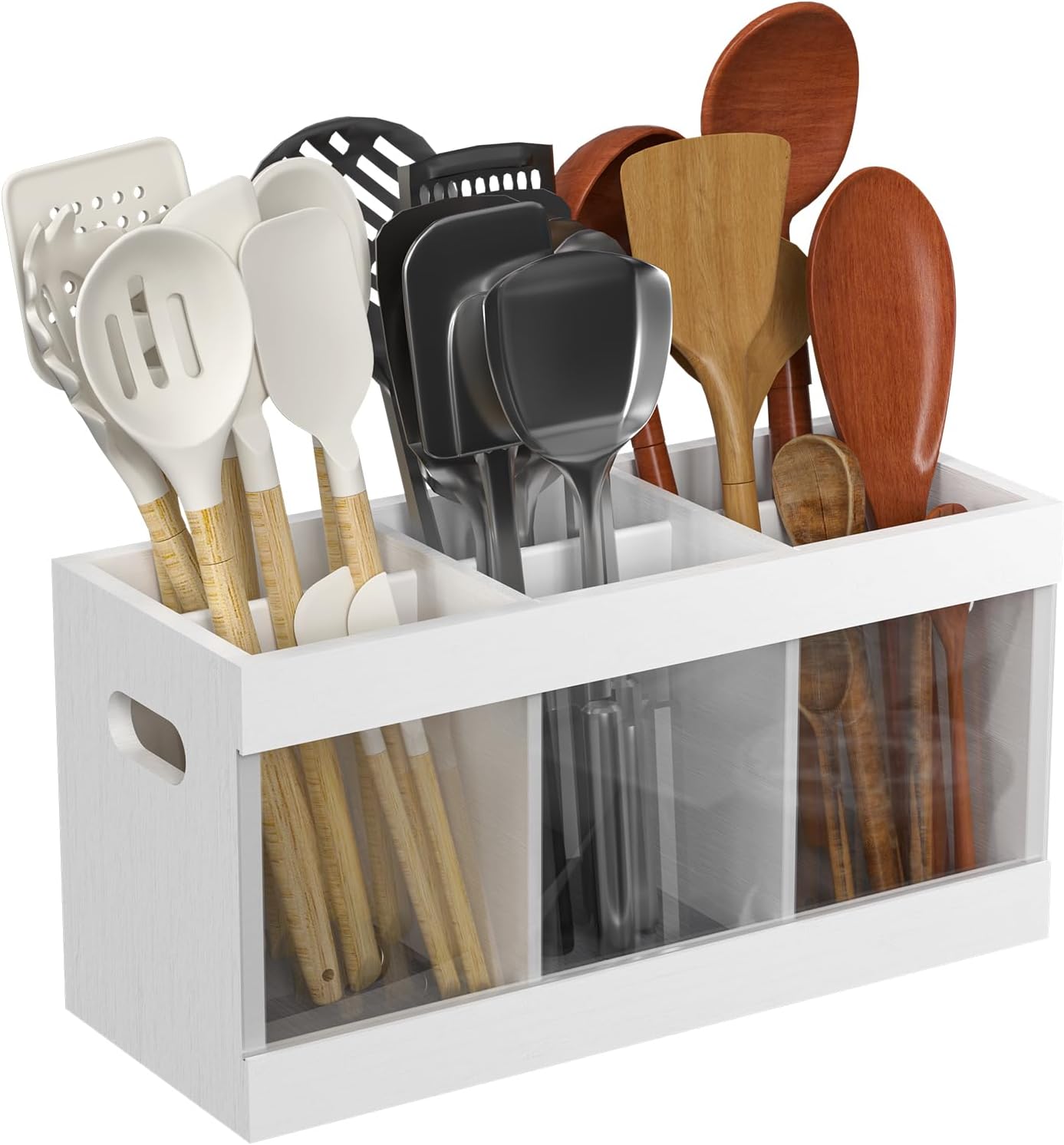 Detalle de Yofidra Bamboo Utensil Holder