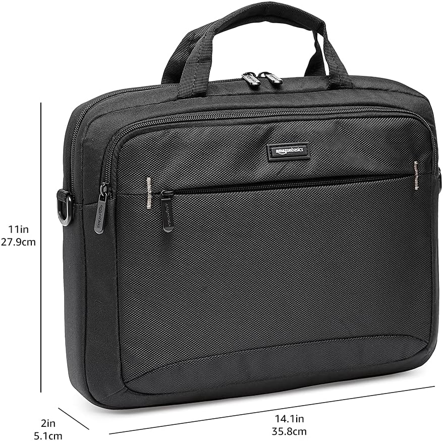 Thumbnail 6 de Amazon Basics borsa compatta a tracolla per laptop fino a 14 pollici (35,6 cm) con tasche accessori
