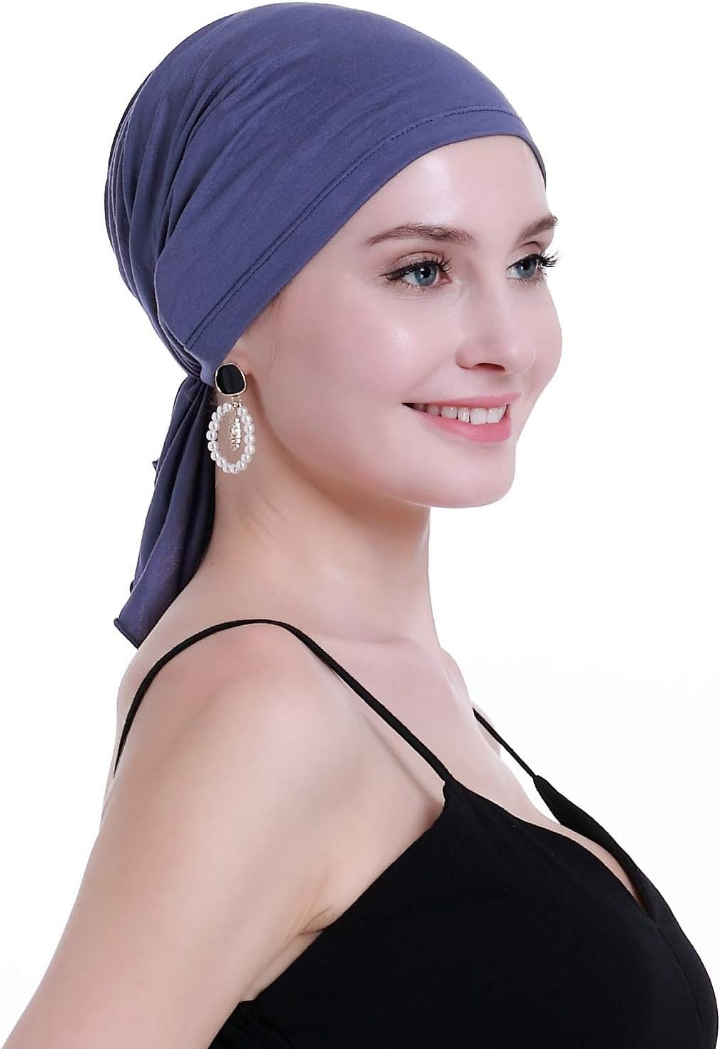Detalle de Osvyo Bamboo Chemo Headscarf: Copricapo in bamboo per chemo, morbido e traspirante