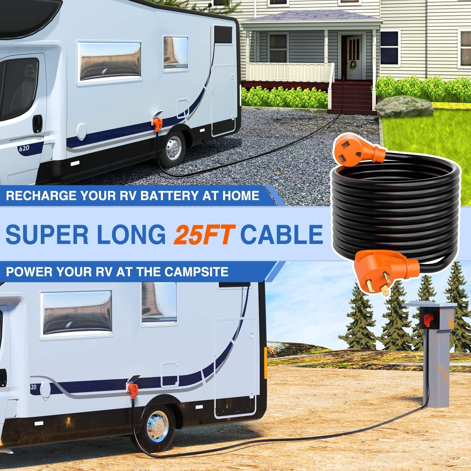 Detalle 2 de Nilight 30 Amp 25FT RV Extension Cord
