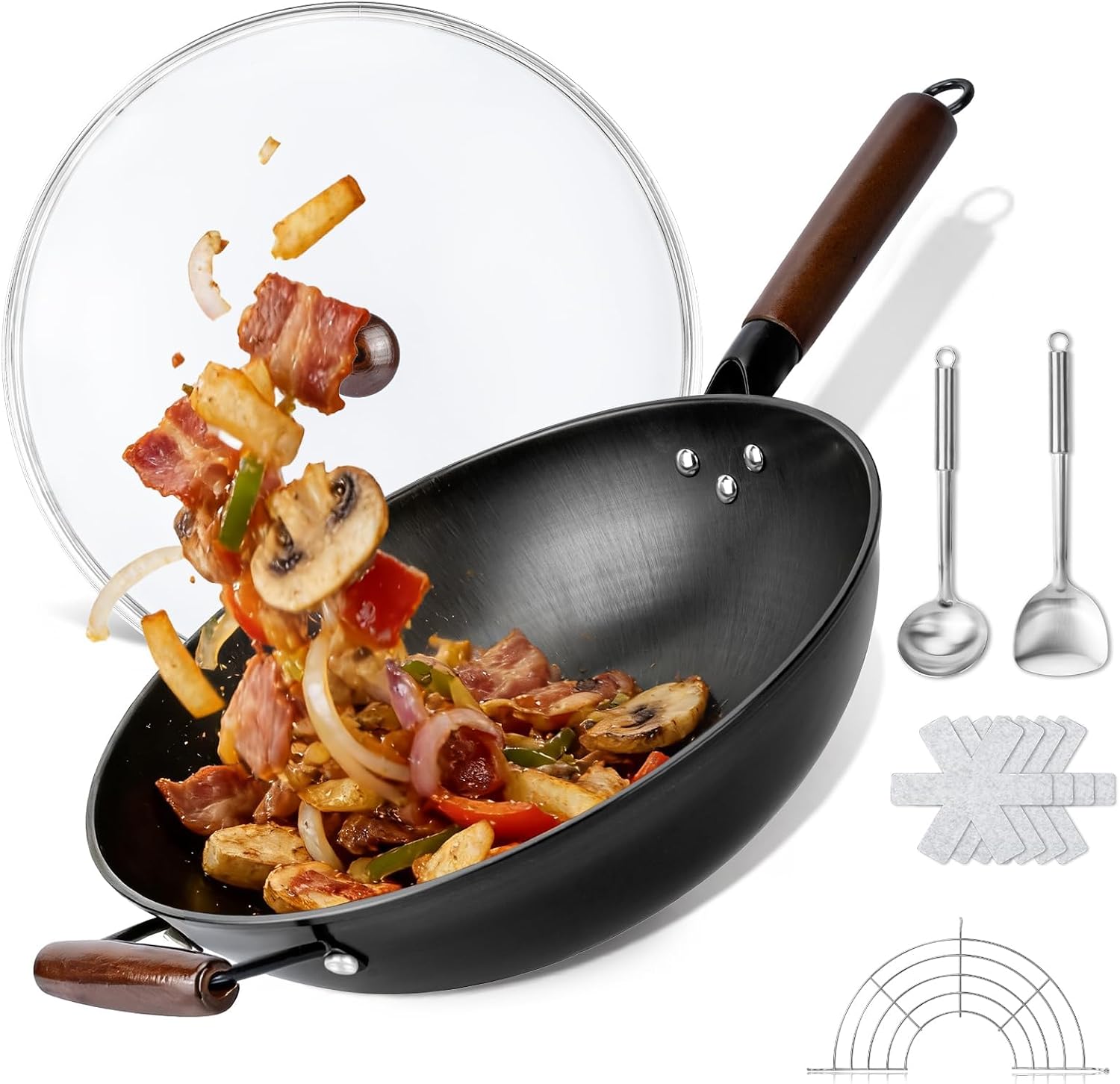 Detalle de Colourcoco Carbon Steel Wok