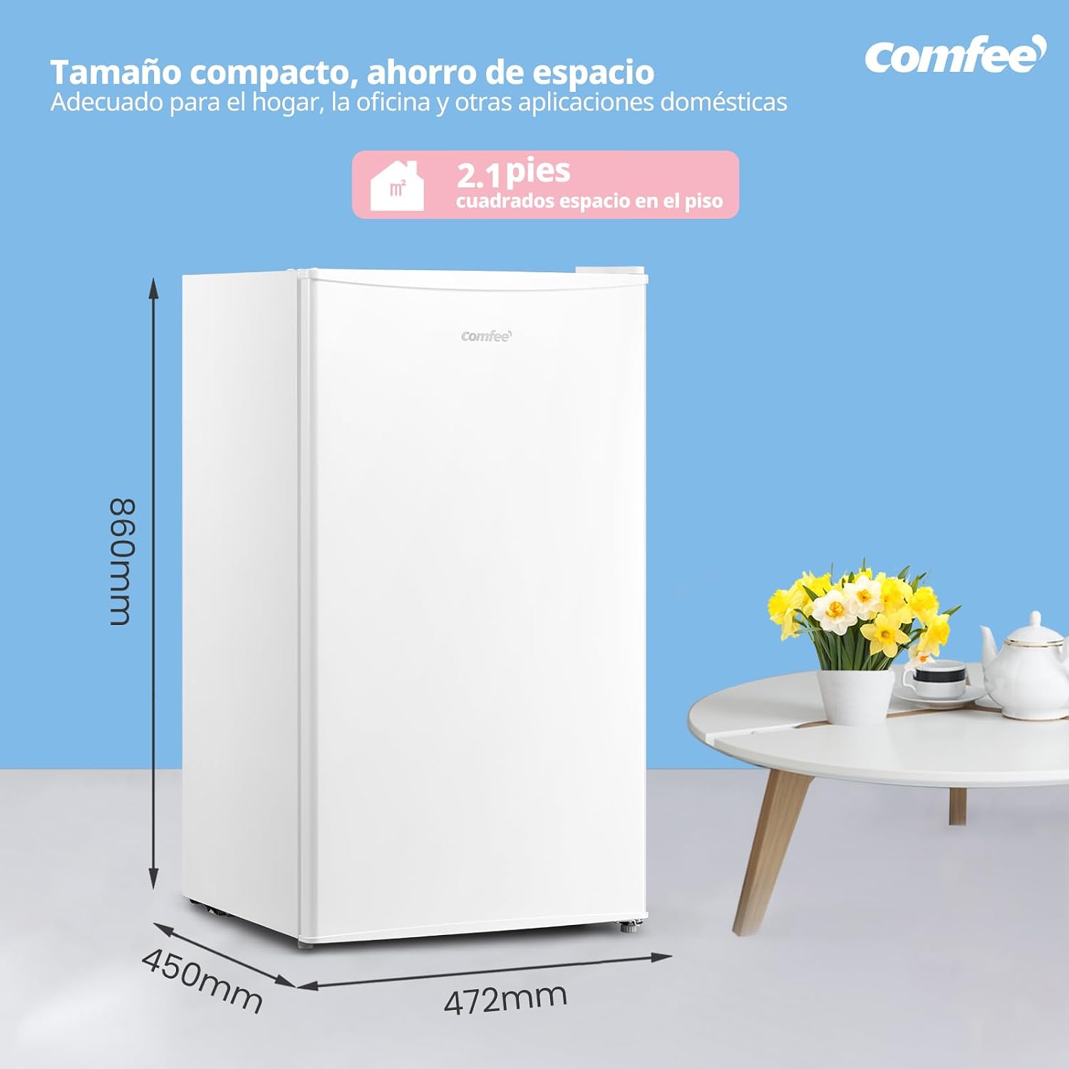 Detalle de Comfee RCD93WH2 frigorífico 93 L bajo mesa