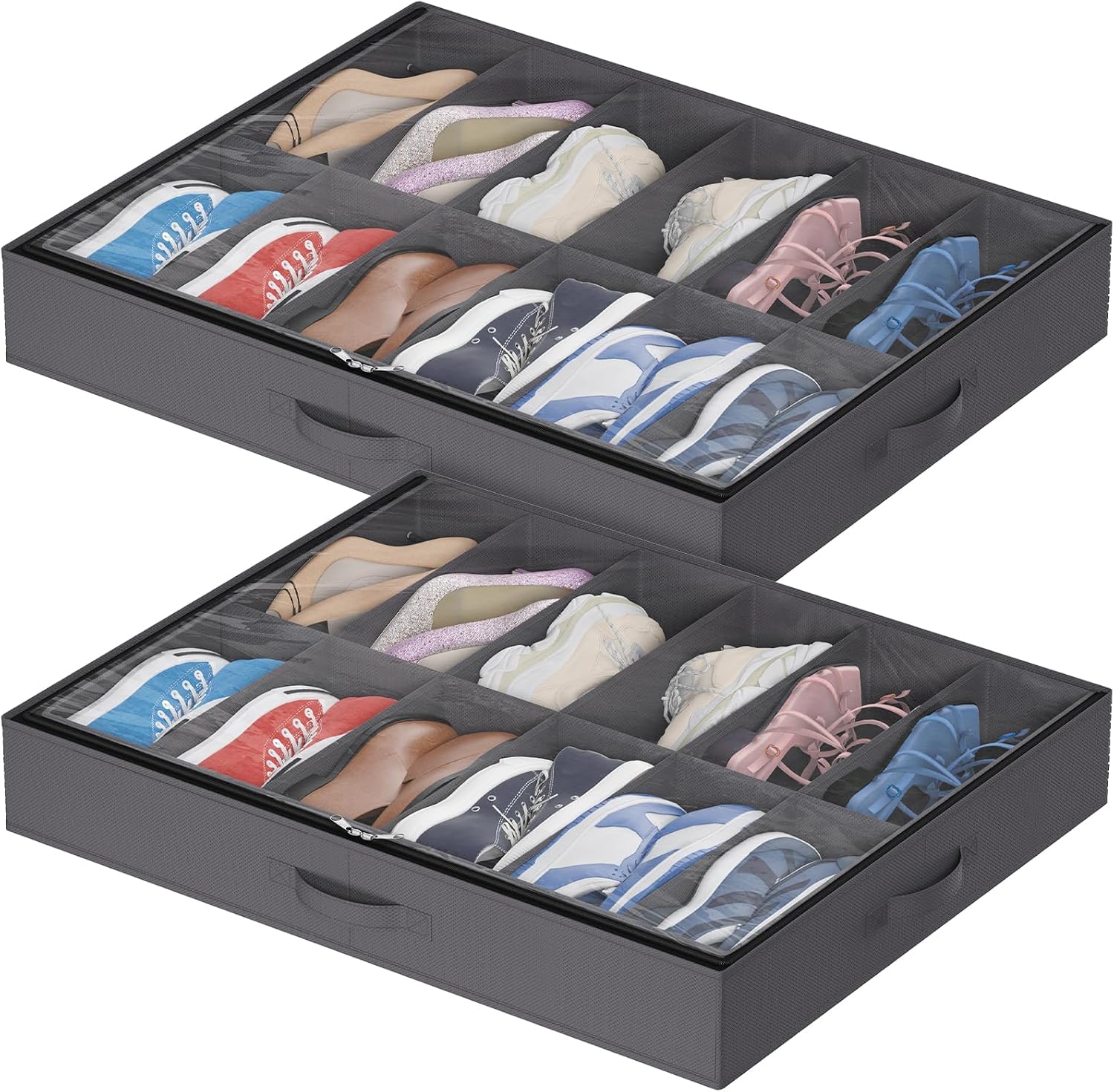 Detalle de Lifewit Scatole per Scarpe 24 Paia con Finestra
