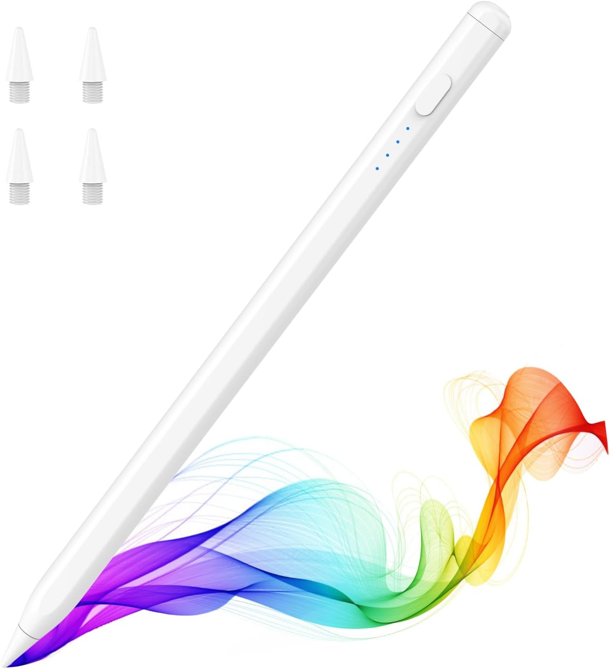 MoKo Pencil for iPad (A16) 11th/10th Gen Stylus Pen: Tilt-Sensitive, USB-C Fast Charge