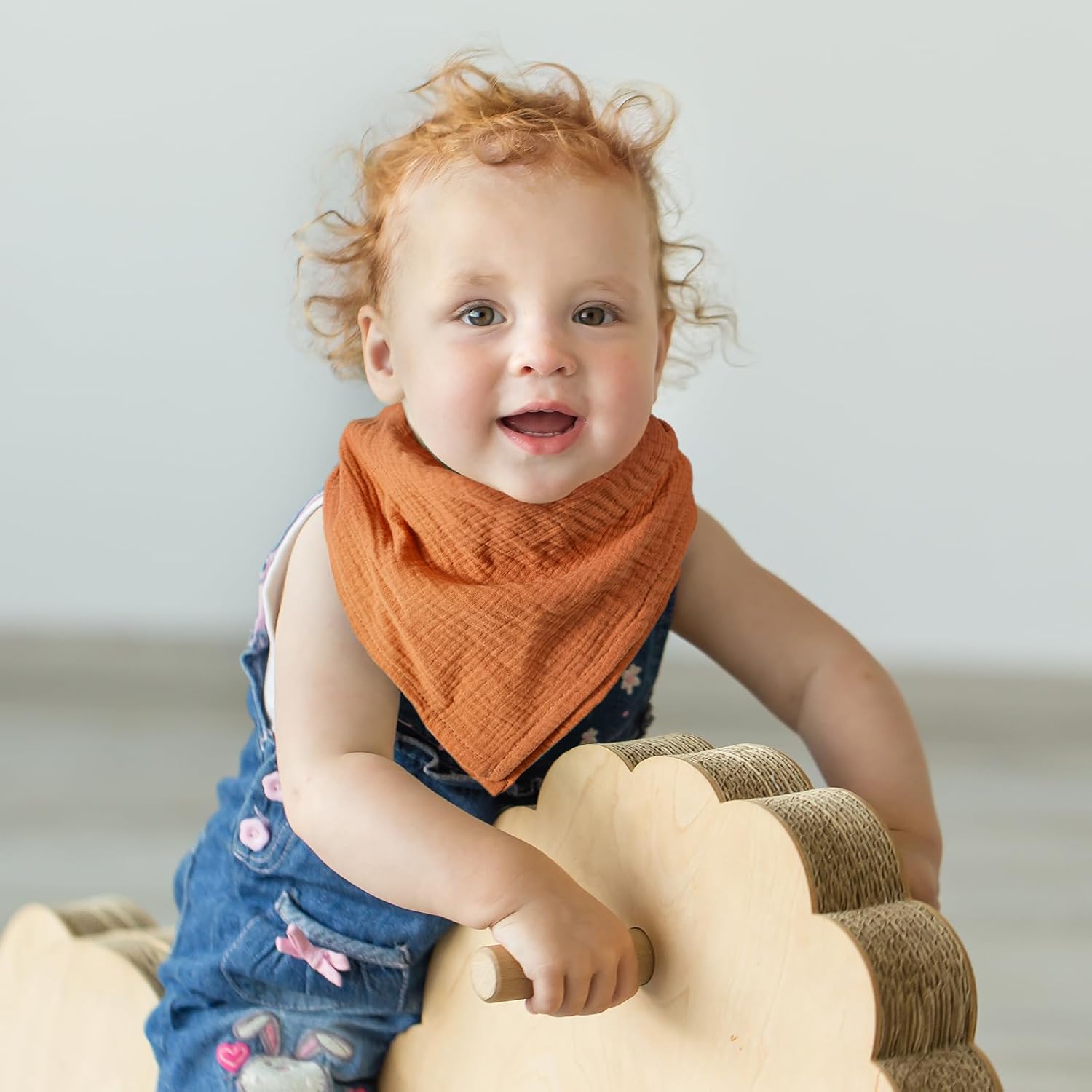 Thumbnail 2 de Musselintücher für Baby-Musselinquadrate (60 x 60 cm) – 5er-Set atmungsaktive Mullwindeln / Spucktücher