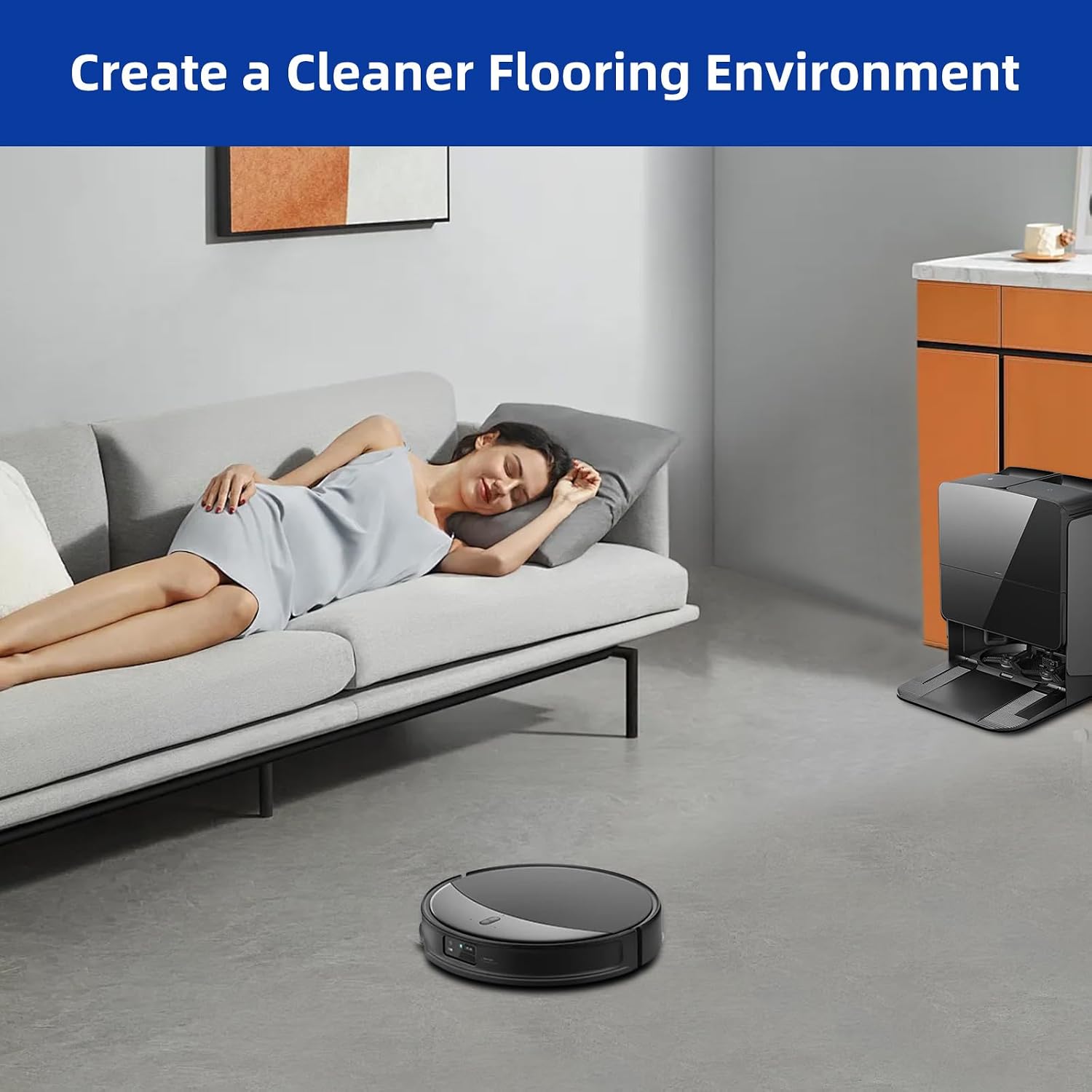 Detalle de VIEWALL 10R-MCP-8P Washable Microfiber Mop Pads, 8-Pack for Roborock