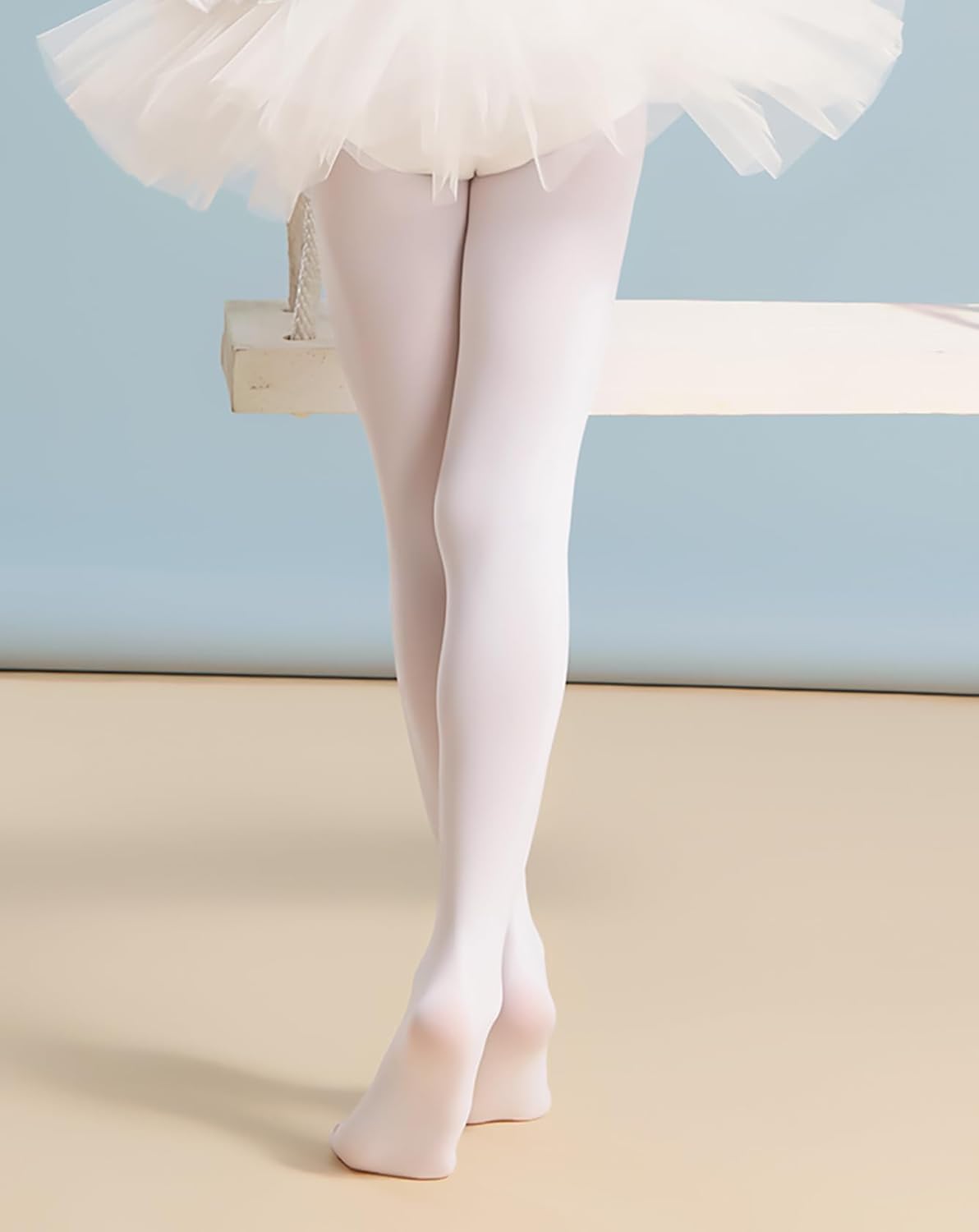 Detalle de Yitoco Toddler Girls Tights for Dance & Ballet (Footed, Ultra-Soft)