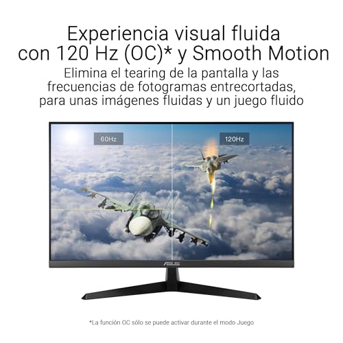Detalle de ASUS VY249HGR: Monitor Eye Care Gaming IPS FHD de 23,8 pulgadas