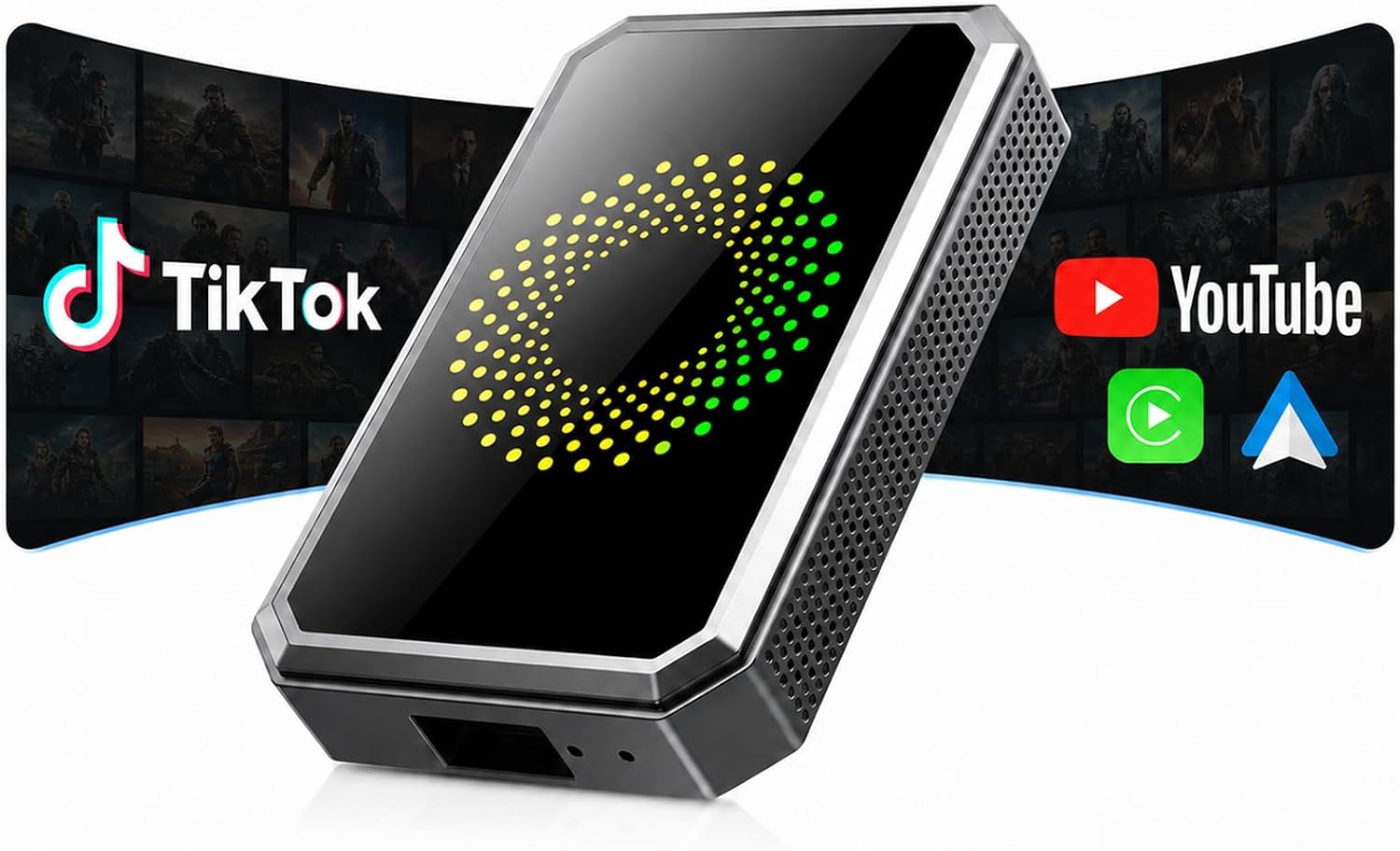 Detalle de TOGUARDGO Wireless CarPlay Adapter, 3-in-1