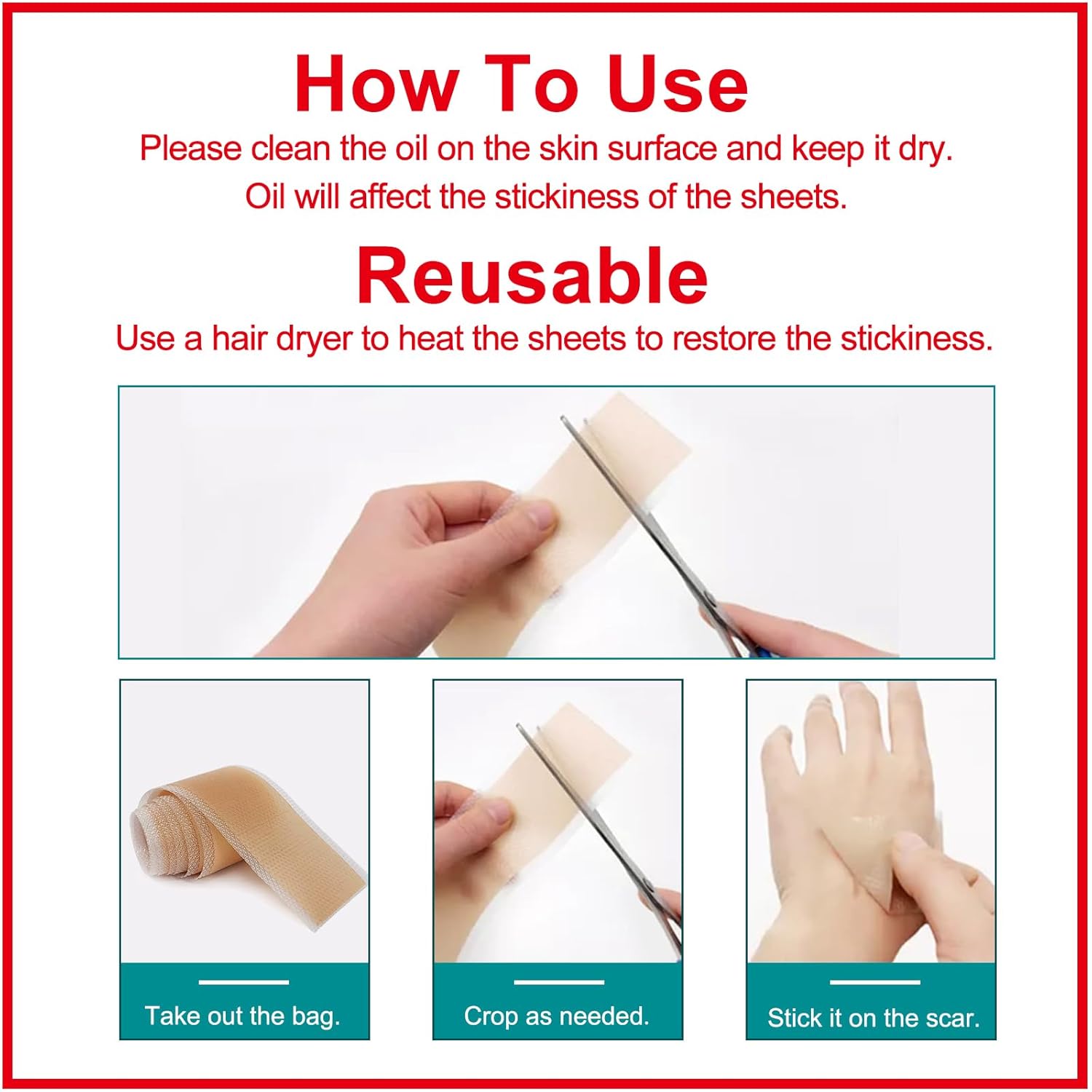 Thumbnail 6 de Silicone Scar Sheets 1.6" x 120" Roll