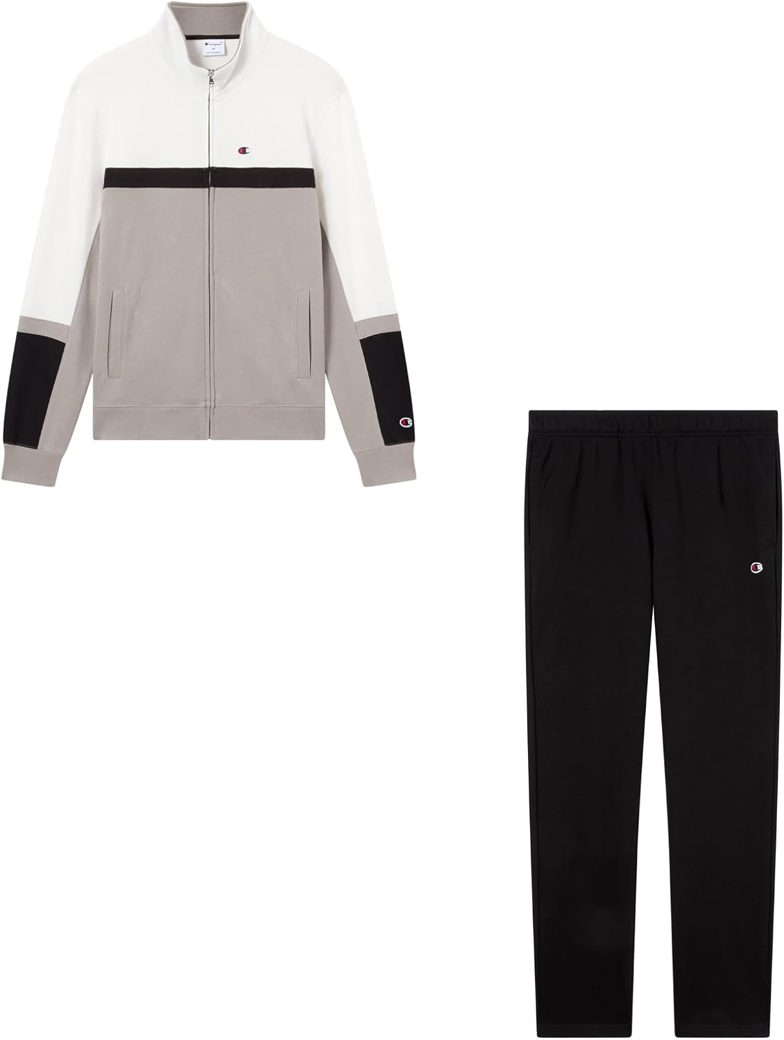 Detalle de Champion Felpa Full Zip Sweatshirt Ad alto comfort e stile coordinato
