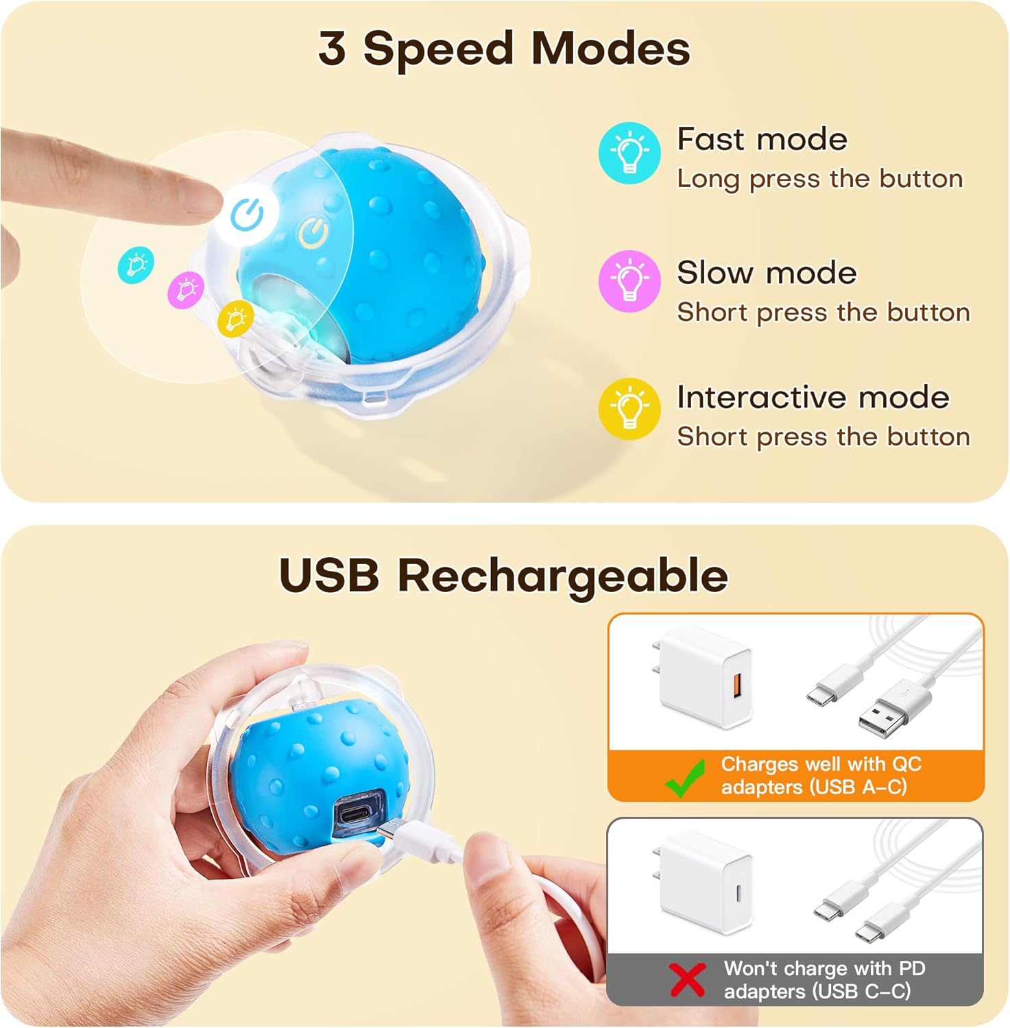 Thumbnail 4 de Potaroma Interactive Cat Toys Potaroma moving ball hide-and-seek game with 28 inch play mat