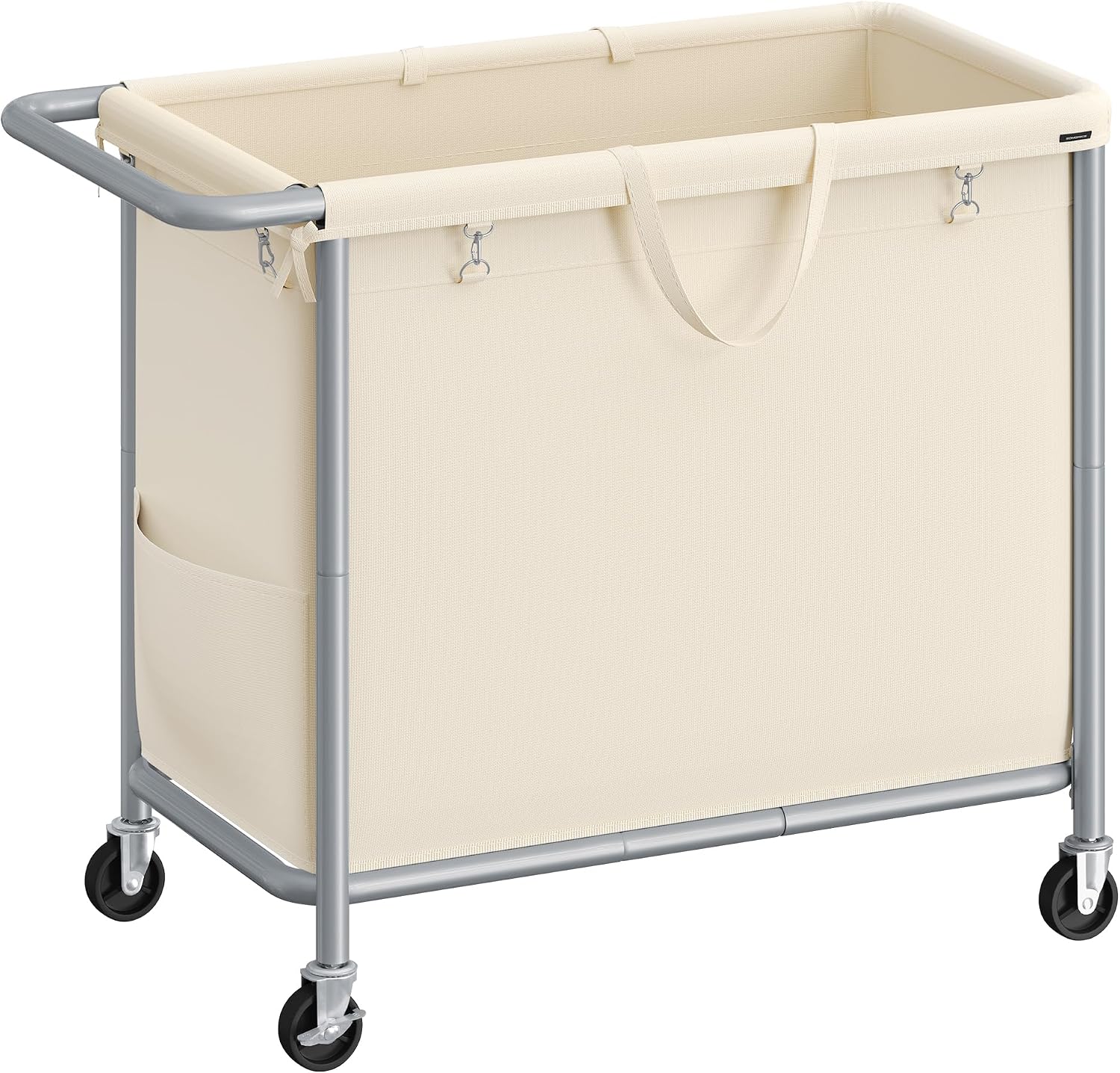 Detalle de SONGMICS Laundry Basket with Wheels rolling laundry hamper 47.5 Gallons
