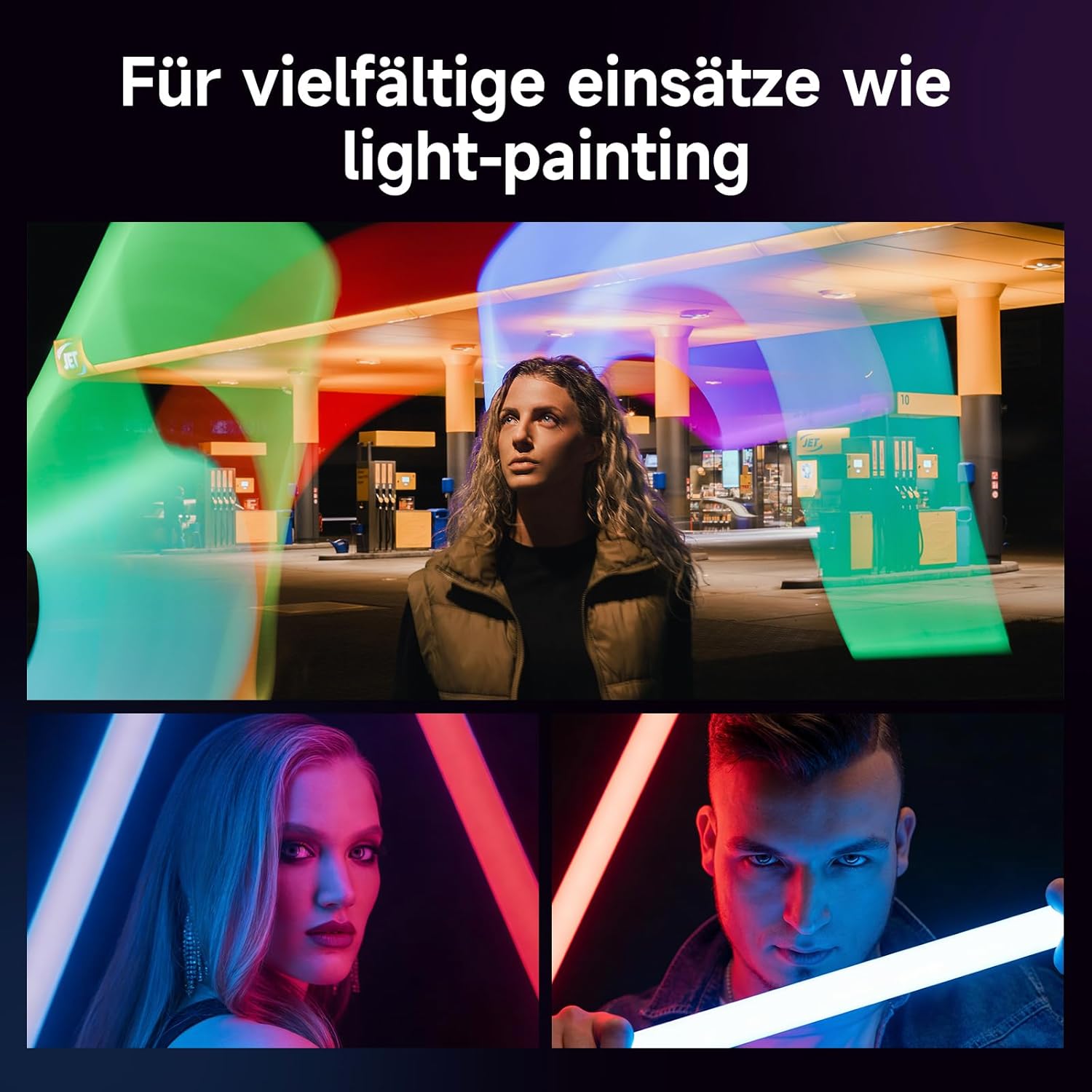 Thumbnail 3 de Rollei Lumis Glow RGB Videoleuchte Lichtstab für Lightpainting & Portrait-Licht