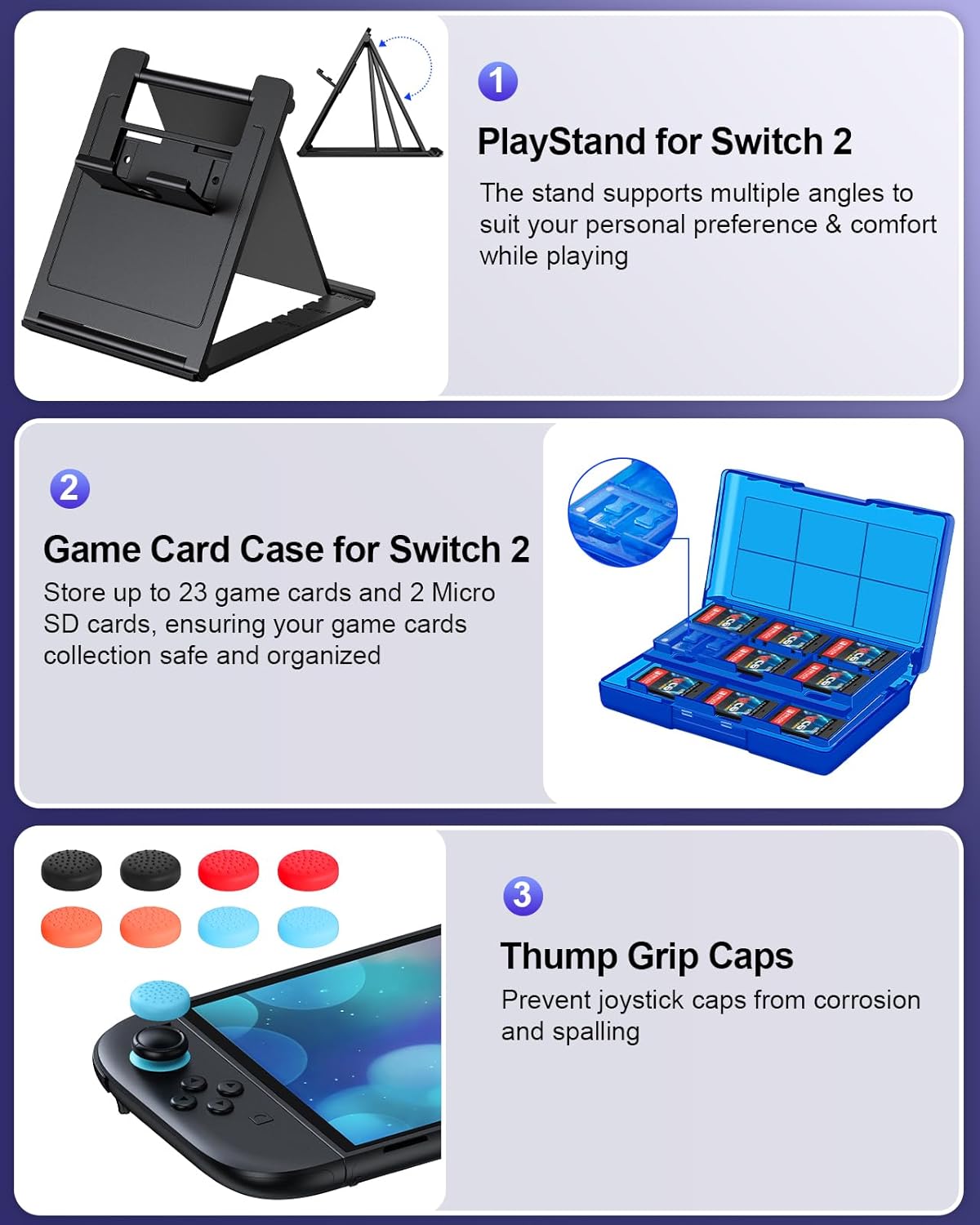 Thumbnail 6 de WAXITY Tasche Bundle Nintendo Switch 2 Rosa