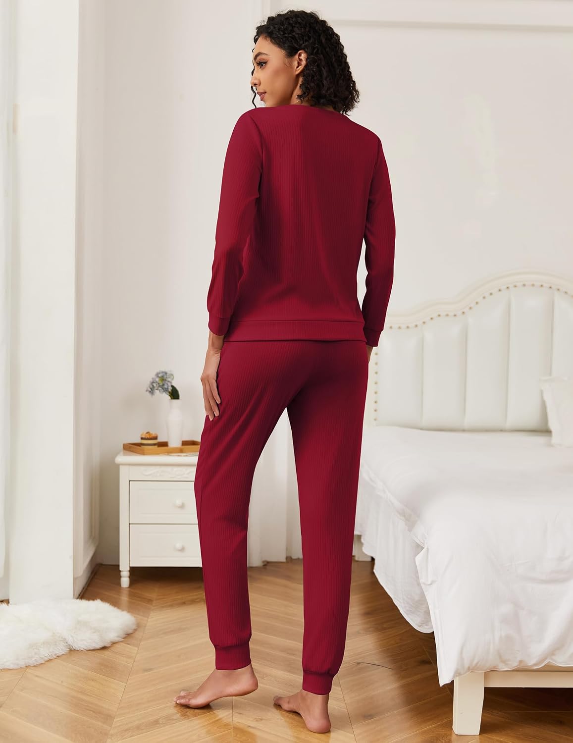 Detalle de Ekouaer Pigiama Due Pezzi comodo e caldo S-XXL