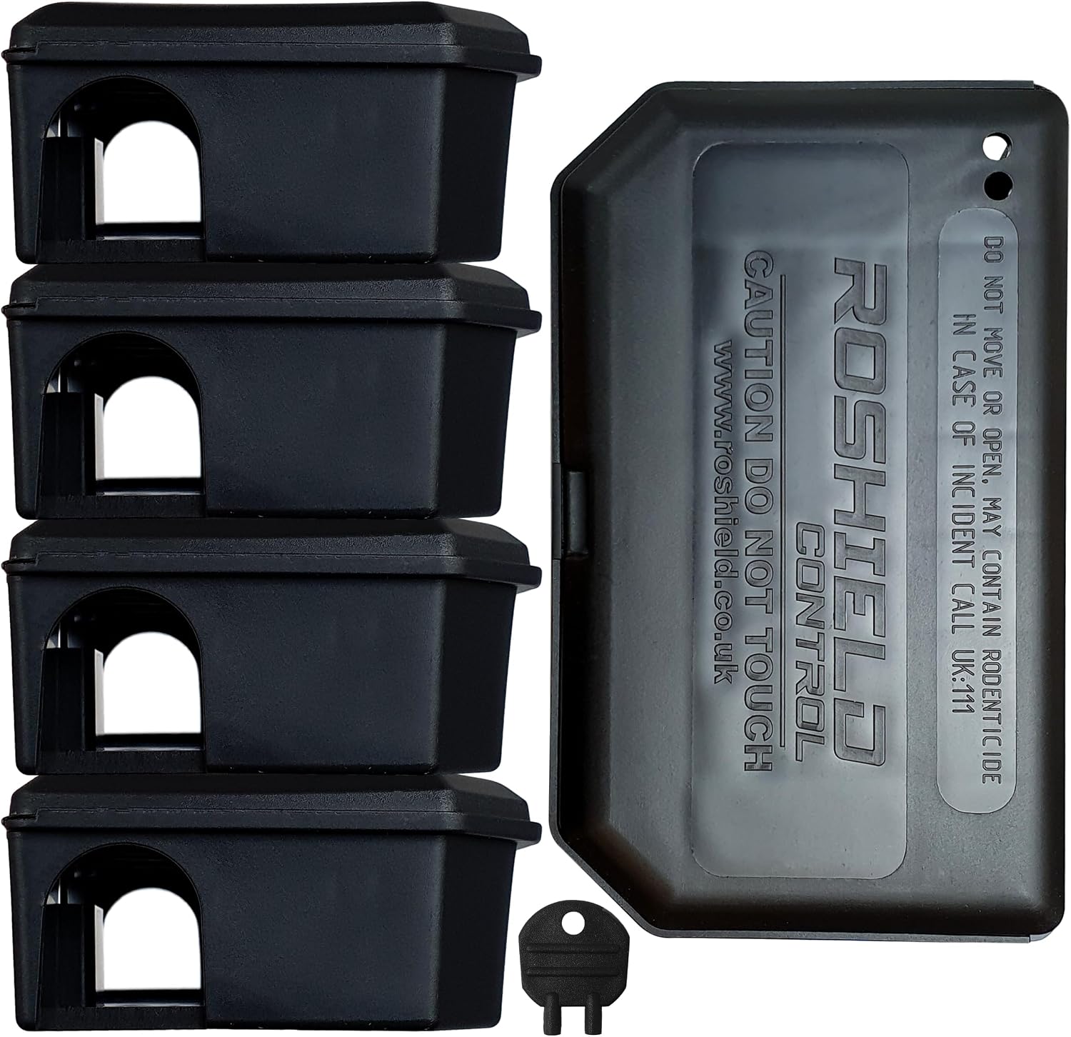 Detalle de ROSHIELD 5 x Black Mouse Bait Boxes