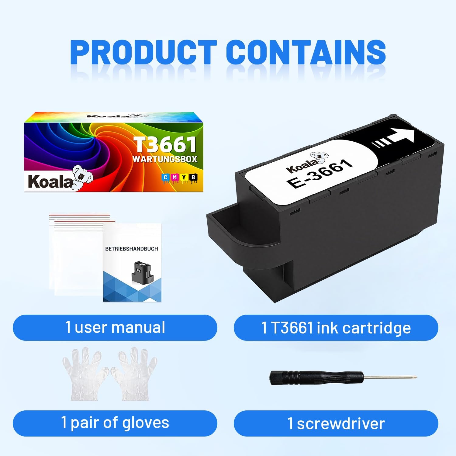 Thumbnail 5 de Koala T3661 T366100 kit di manutenzione per Epson Expression Photo e Expression Premium (con chip) – 1 confezione