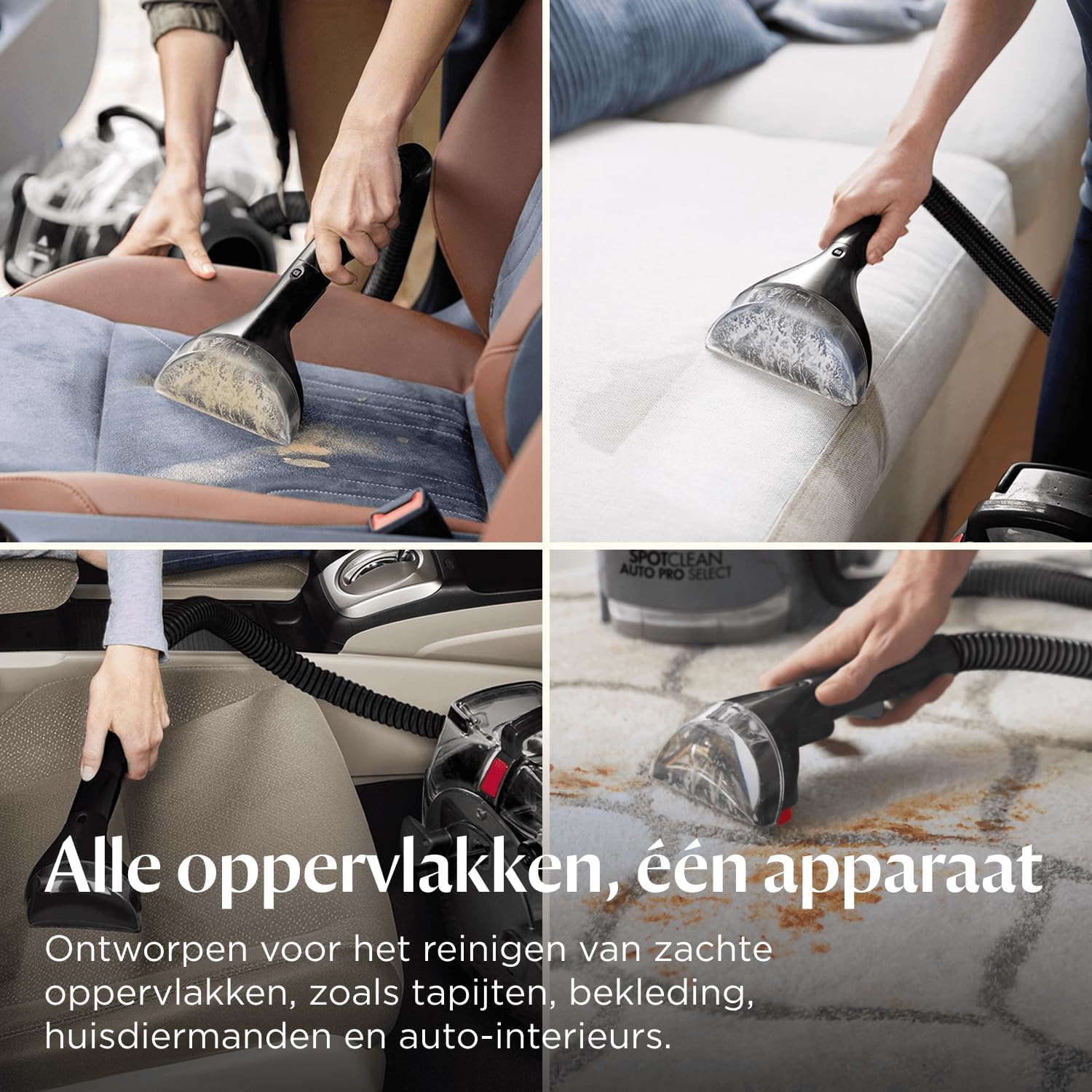 Detalle de BISSELL SpotClean Auto Pro Select 3730N tapijtreiniger, 750 W en 2,8 l