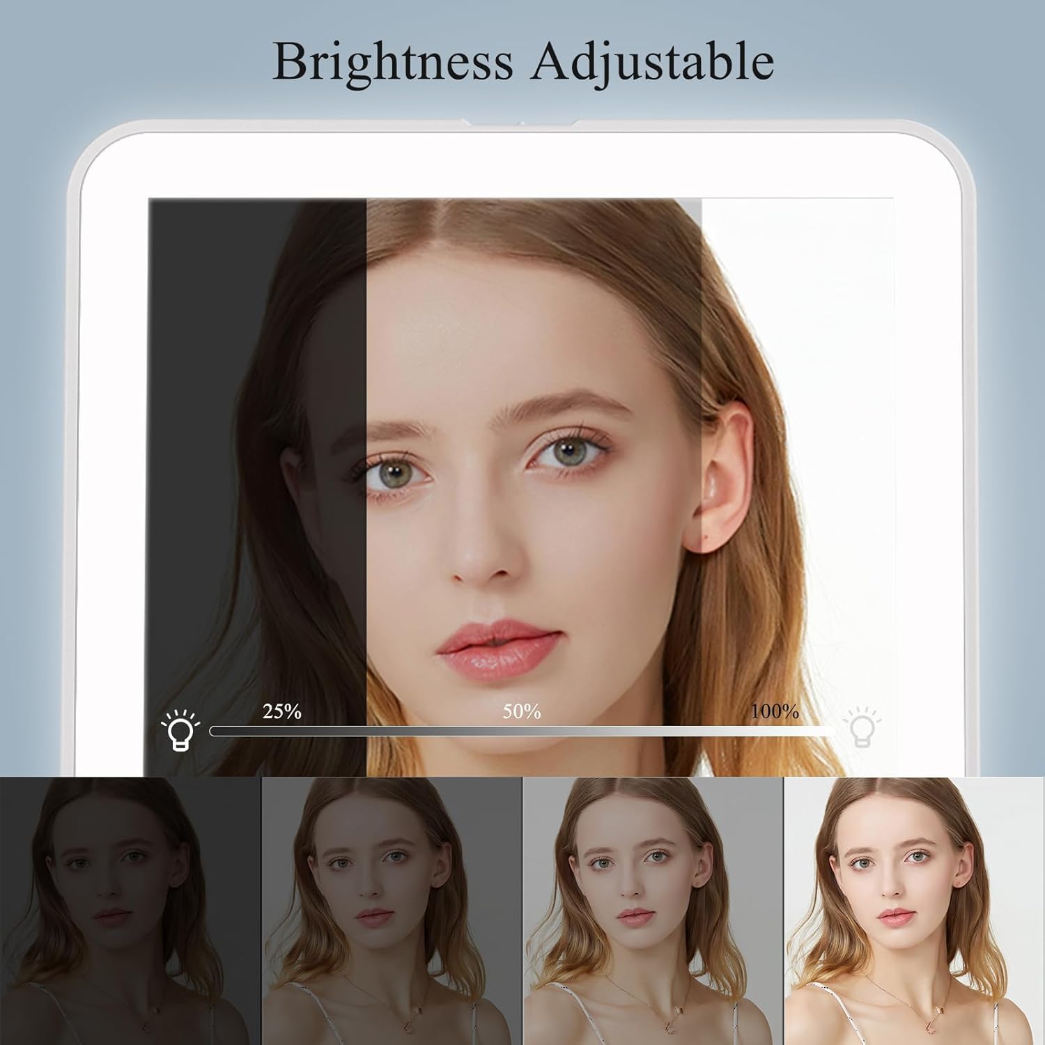 Thumbnail 3 de FUNTOUCH Rechargeable Travel Makeup Mirror 72 LEDs 💄