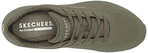 Detalle de Skechers Damen UNO Stand ON AIR Sneakers Olive Durabuck, 39.5 EU