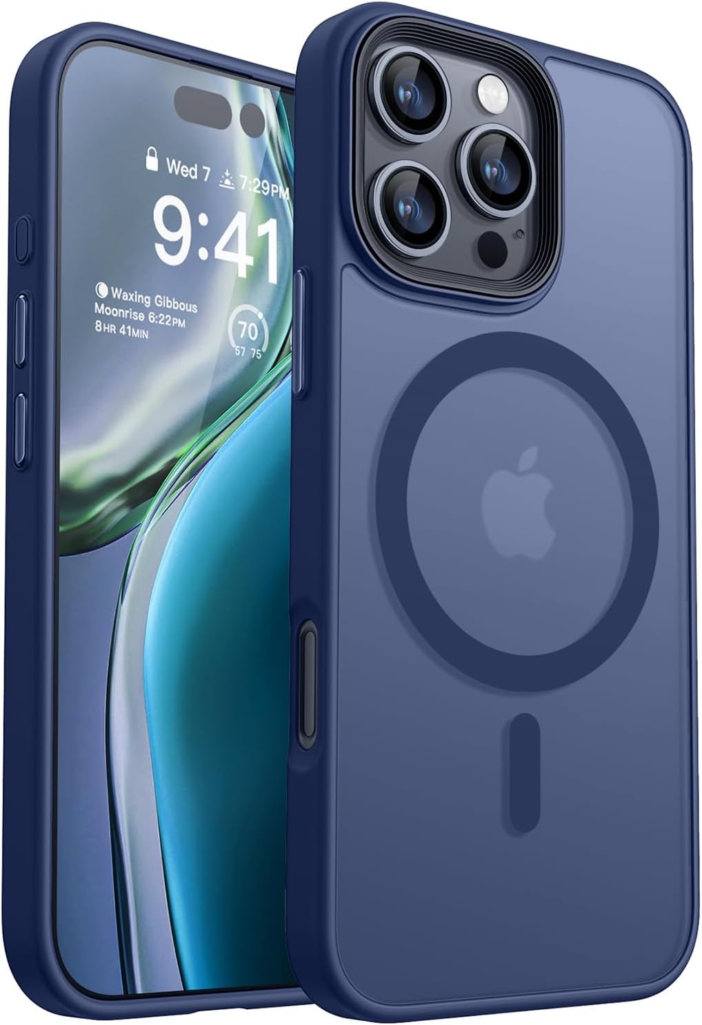 Detalle de CANSHN Coque Magnétique iPhone 16 Pro (6,3) - Toucher doux, finition mate et MagSafe
