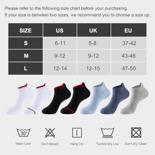 Thumbnail 7 de Niorasen Bamboo Trainer Socks, Low-Cut, 6 Pairs, 90% Bamboo Viscose