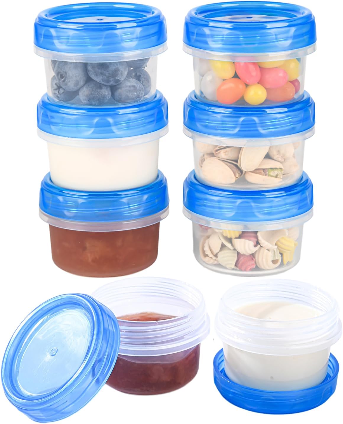 Salad Dressing Containers 2 oz, Reusable Leak-Proof 🥫
