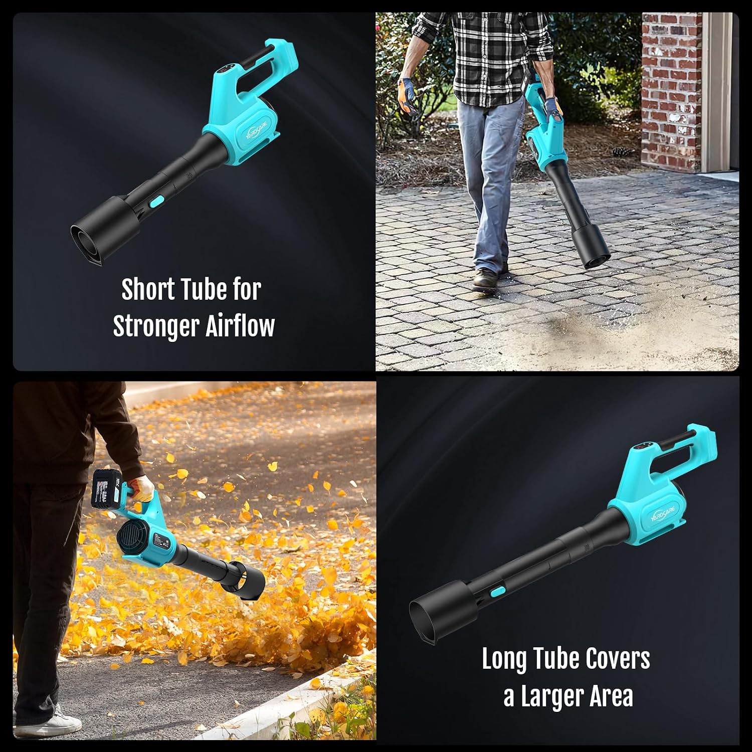 Detalle 2 de YARDCARE cordless leaf blower with 4.0 Ah battery