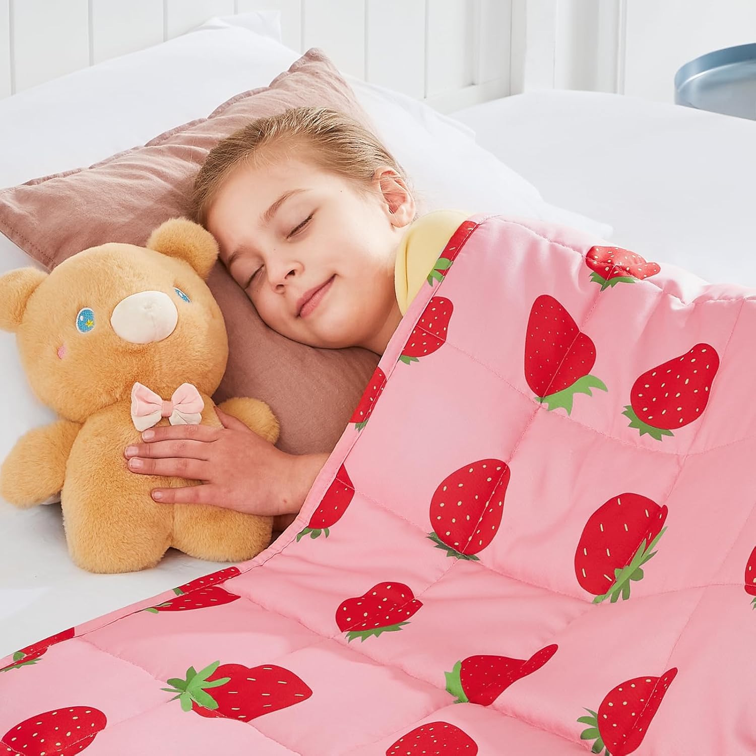 Thumbnail 6 de HOSUKKO 5 lbs Blue Dinosaur Weighted Blanket (36 x 48 inches)