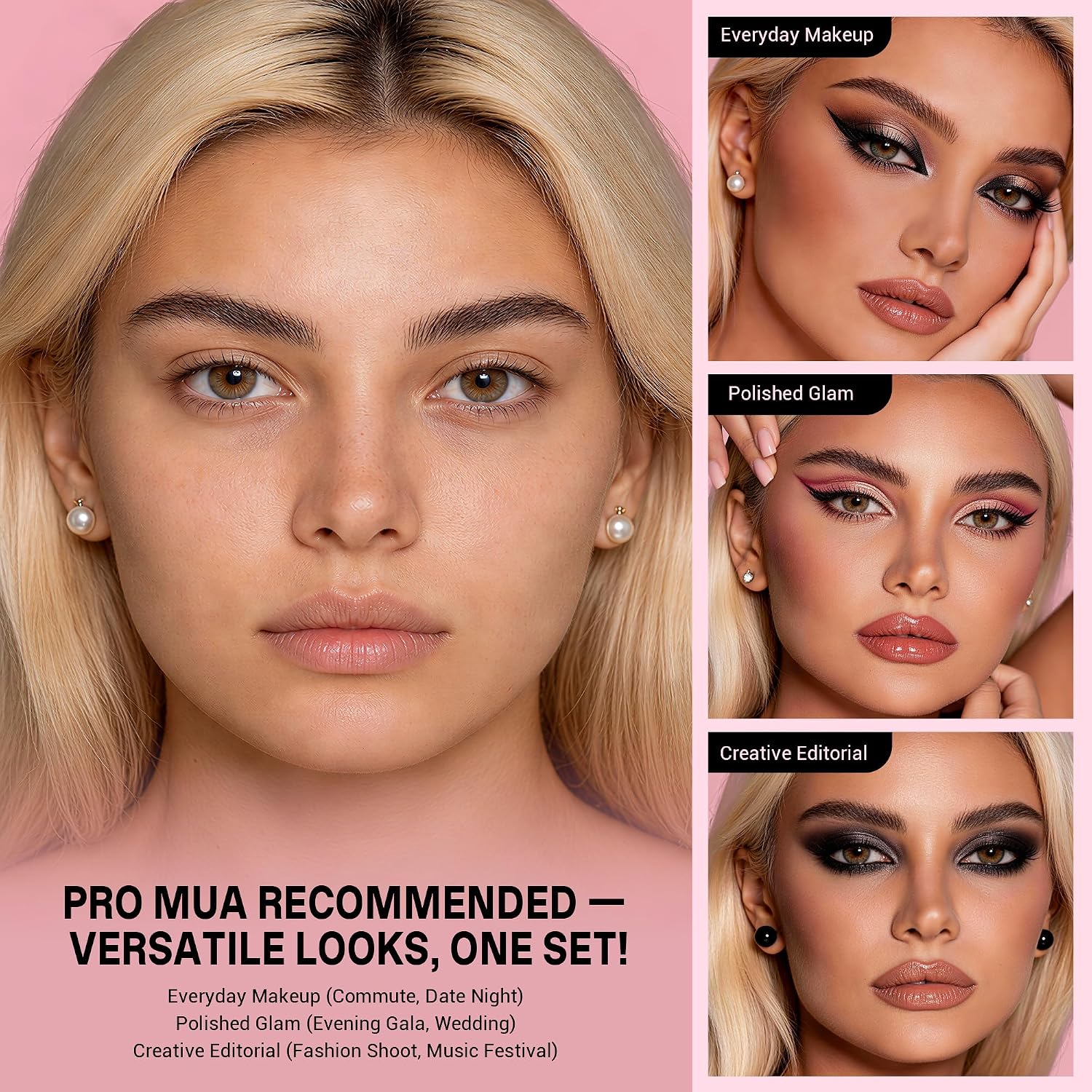 Thumbnail 1 de Jessup set pennelli occhi 15 pezzi T519 – Pennelli vegani per sfumatura, eyeliner e sopracciglia