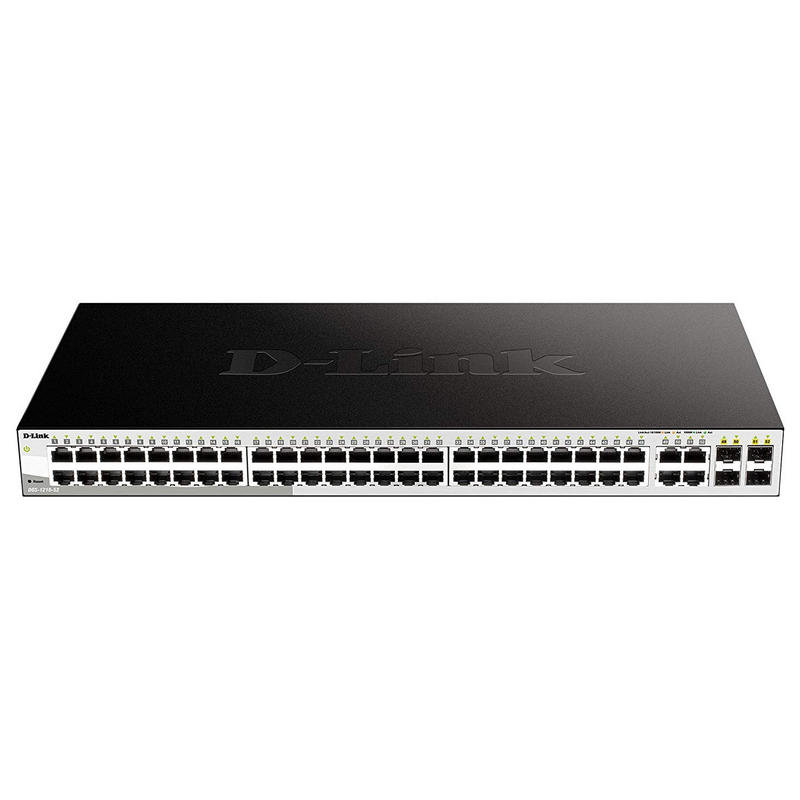 Detalle 1 de D-Link DGS-1210-52 Switch Smart Gigabit 48+4 SFP 🌐