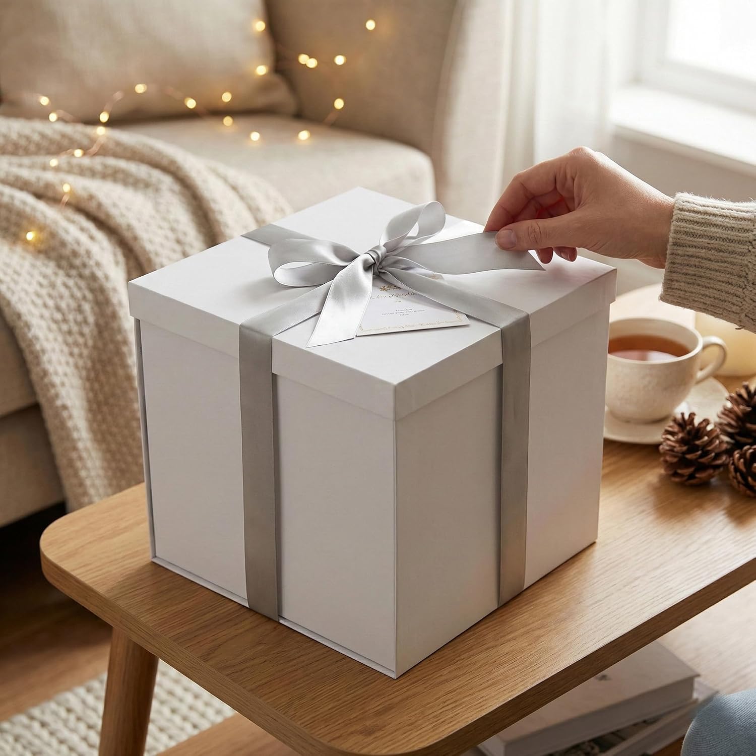 Detalle 2 de Tekhoho Geschenkbox 28x28x26,5 cm
