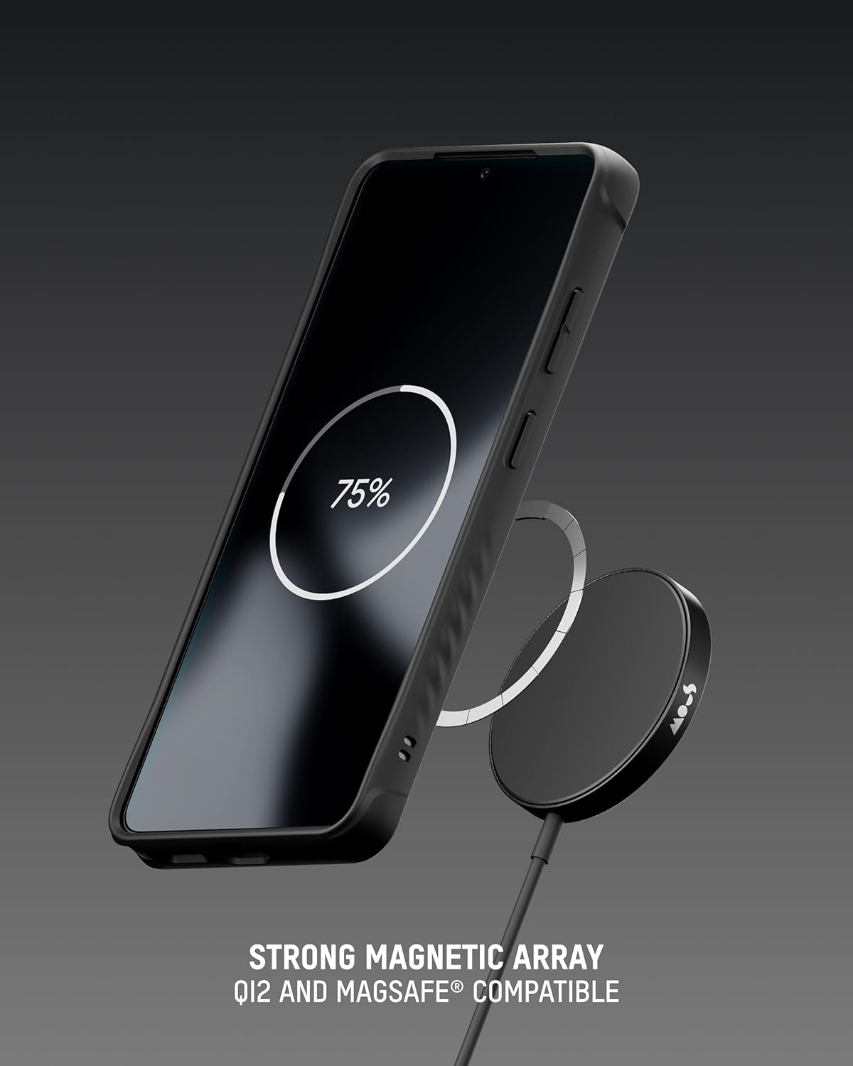 Thumbnail 3 de Mous Galaxy S26 Ultra Case with MagSafe & Qi2 – shockproof protection, full camera coverage, black leather finish