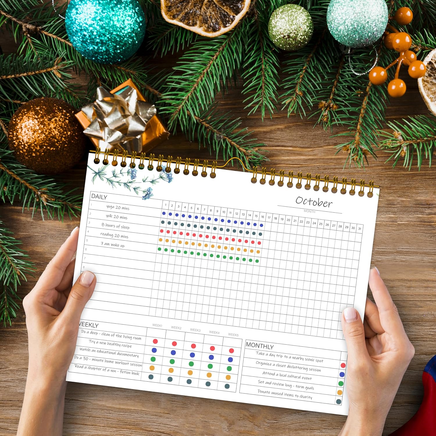 Thumbnail 6 de Habit Tracker Calendar 7.5"x10" planner ๐