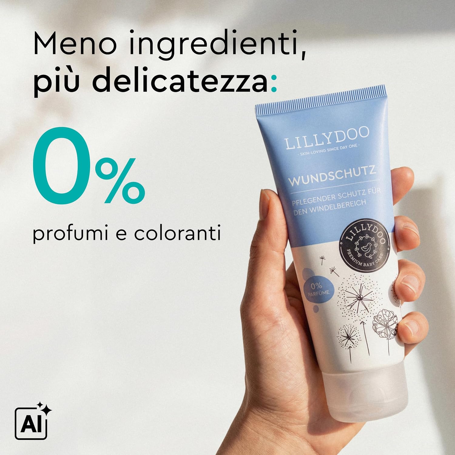 Thumbnail 3 de LILLYDOO Crema Protettiva Lenitiva per Cambio Pannolino - 75 ml, senza profumi né coloranti