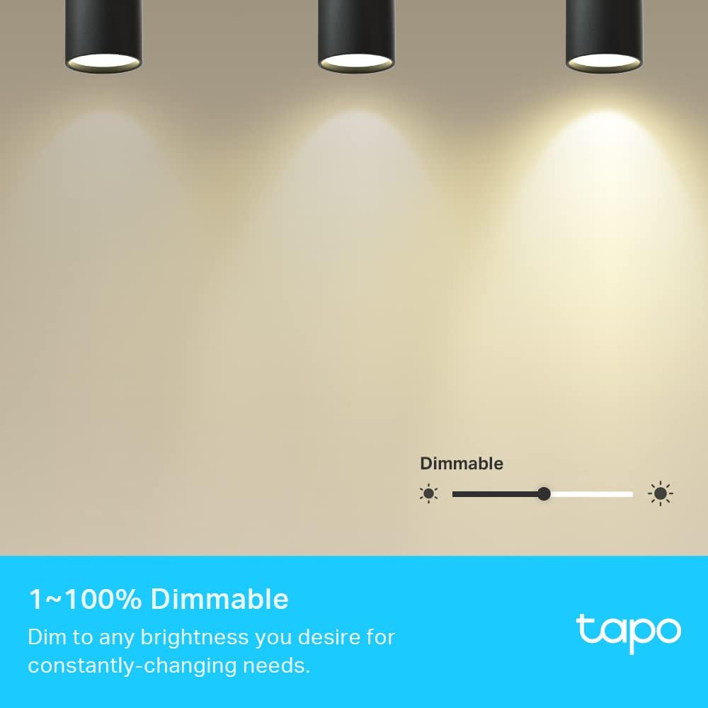 Detalle de Tapo TP-Link smarte GU10 WLAN-Glühbirne L630 – 3,7 W, 350 lm, 16 Mio Farben, dimmbar