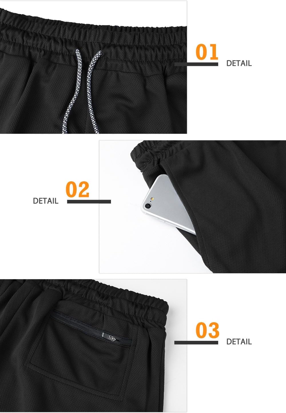 Thumbnail 4 de Superora Mens Running Gym 2 in 1 Sports Shorts with Pockets