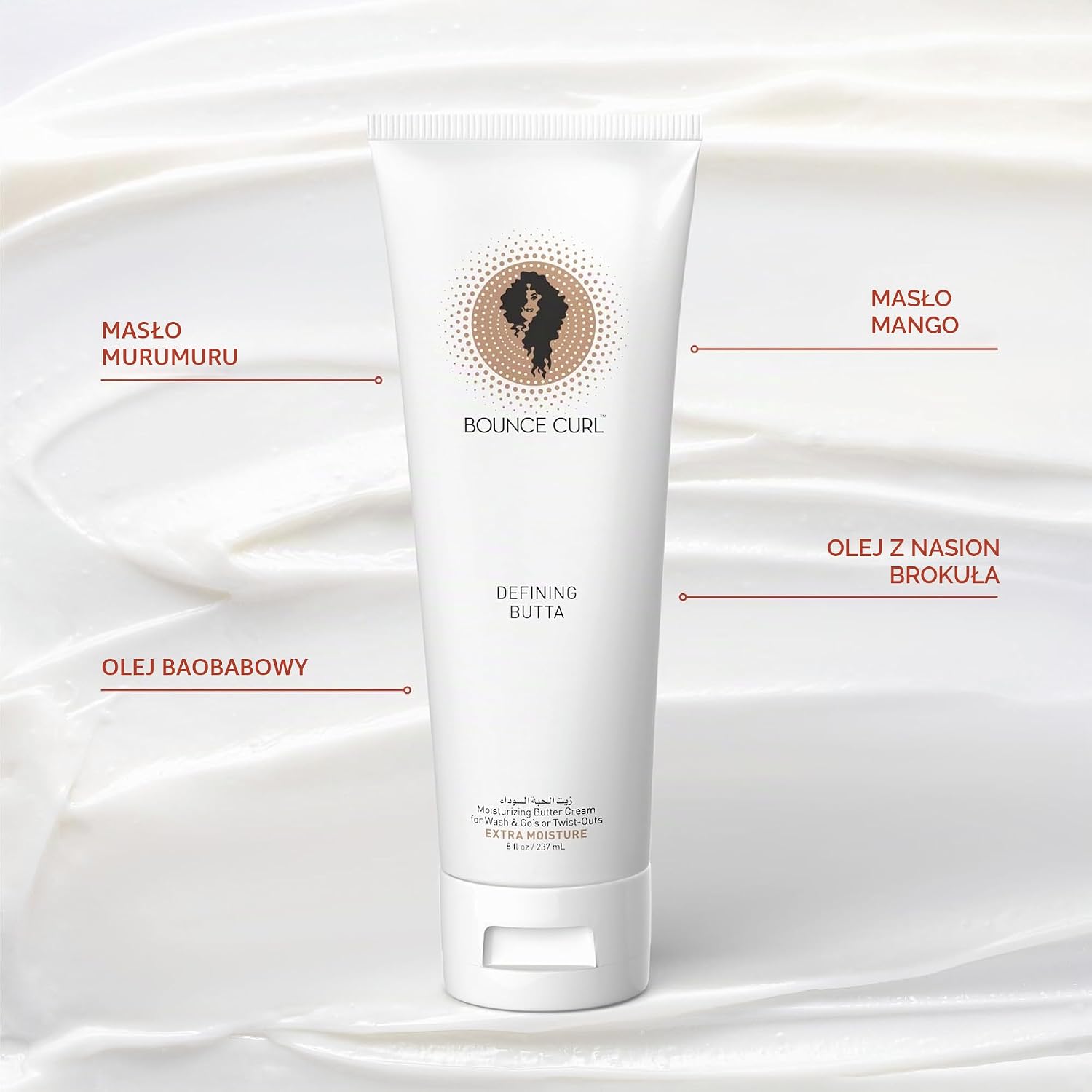 Detalle de Bounce Curl Defining Butta – krem do loków 238 ml, elastyczne utrwalenie