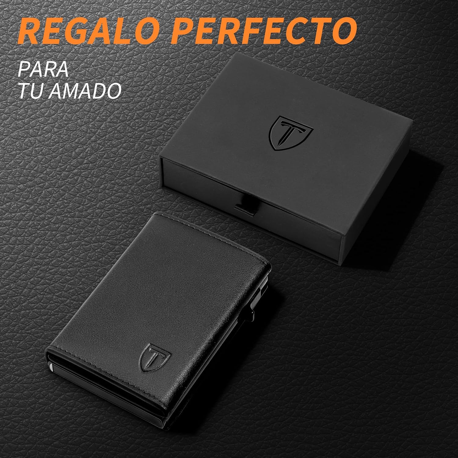 Thumbnail 6 de TENBST Cartera de Cuero con Bloqueo RFID para Hombre