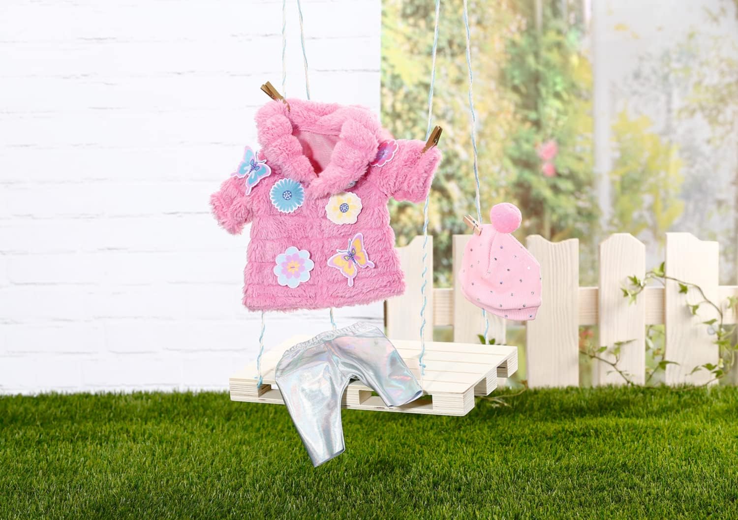 Thumbnail 4 de BABY born Flauschmantel Outfit mit Jacke, Leggings und Mütze für 43 cm Puppen – 833834
