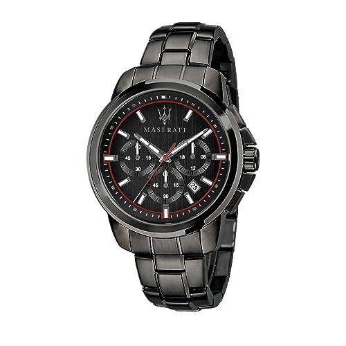 Detalle de Maserati Orologio Uomo Successo Limited Edition, Cronografo in acciaio con cinturino integrato