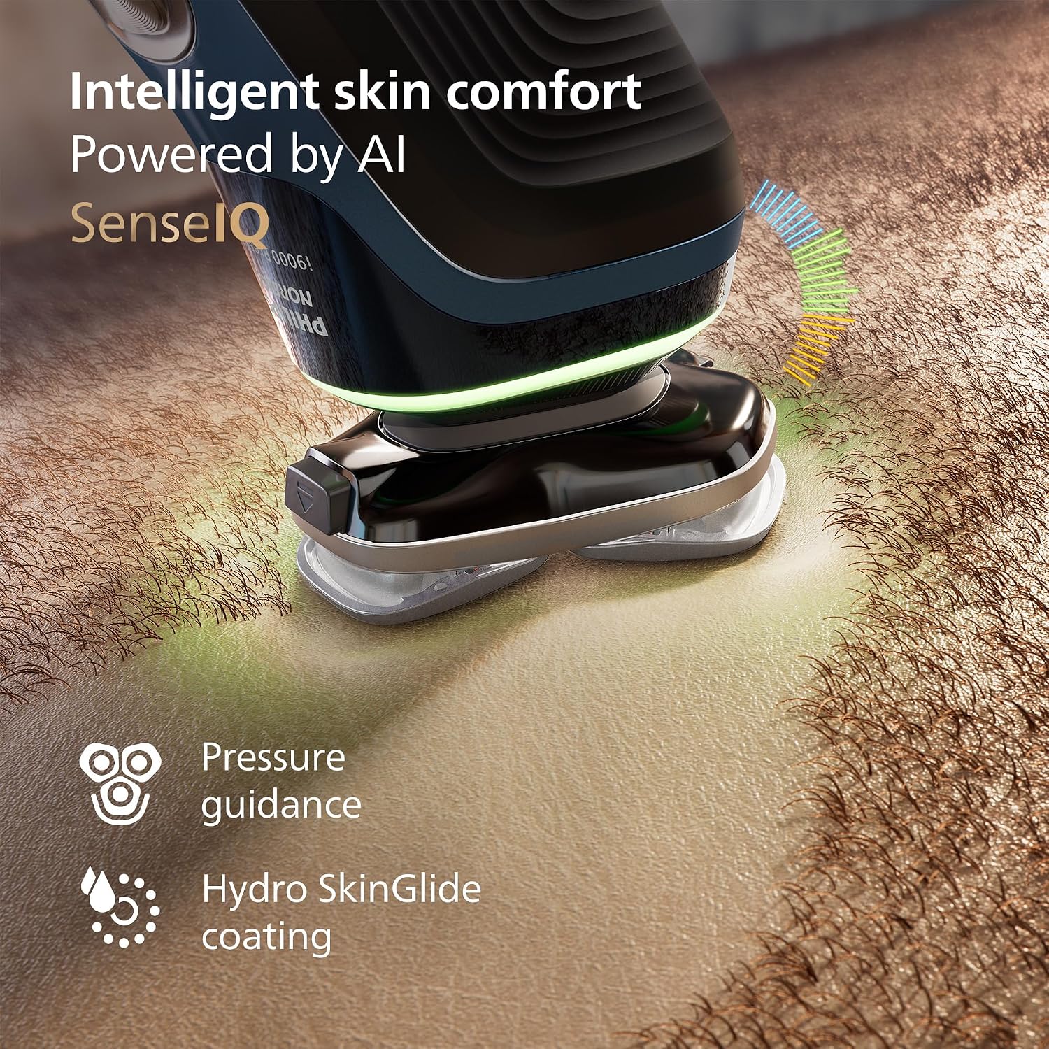 Detalle 2 de Philips Norelco Shaver i9000 Prestige (XP9201/88) Wet & Dry Electric Shaver with SenseIQ