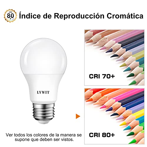 Thumbnail 2 de LVWIT Bombillas LED E27 8W 4000K 806 lm