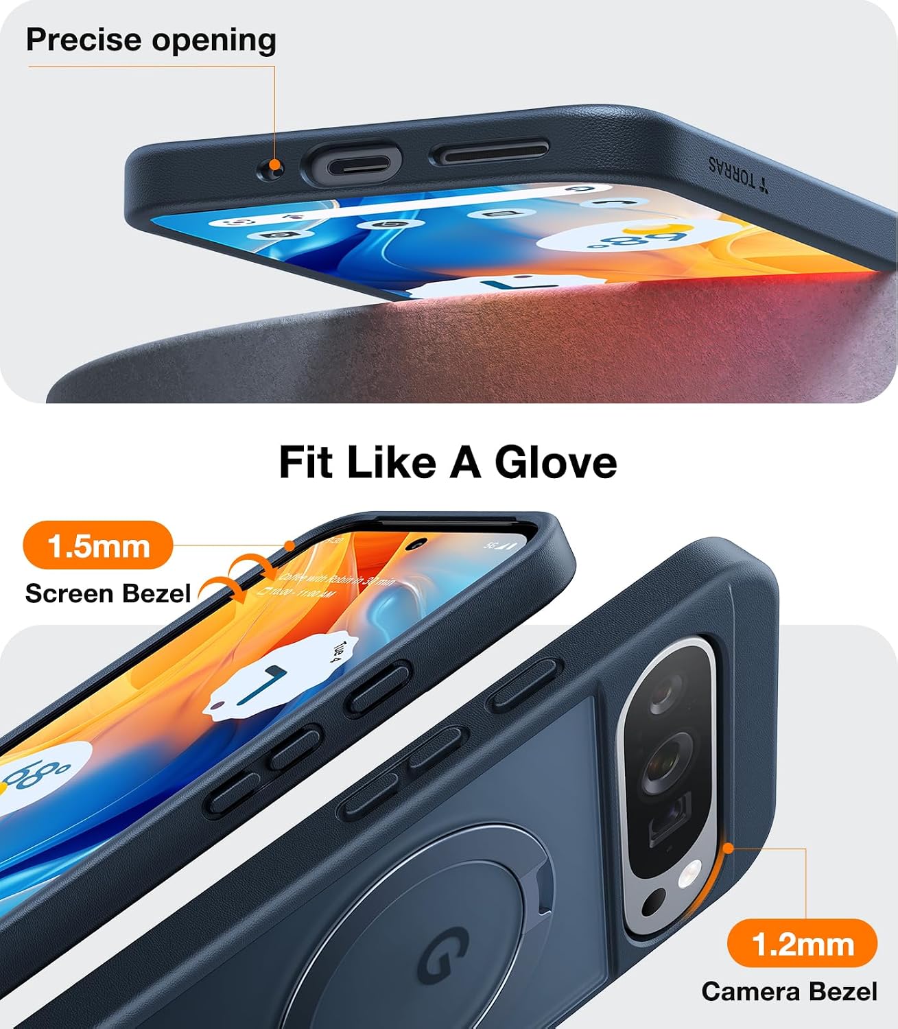 Thumbnail 5 de TORRAS 360 Spin Magnetic Stand for Google Pixel 9 Pro XL case