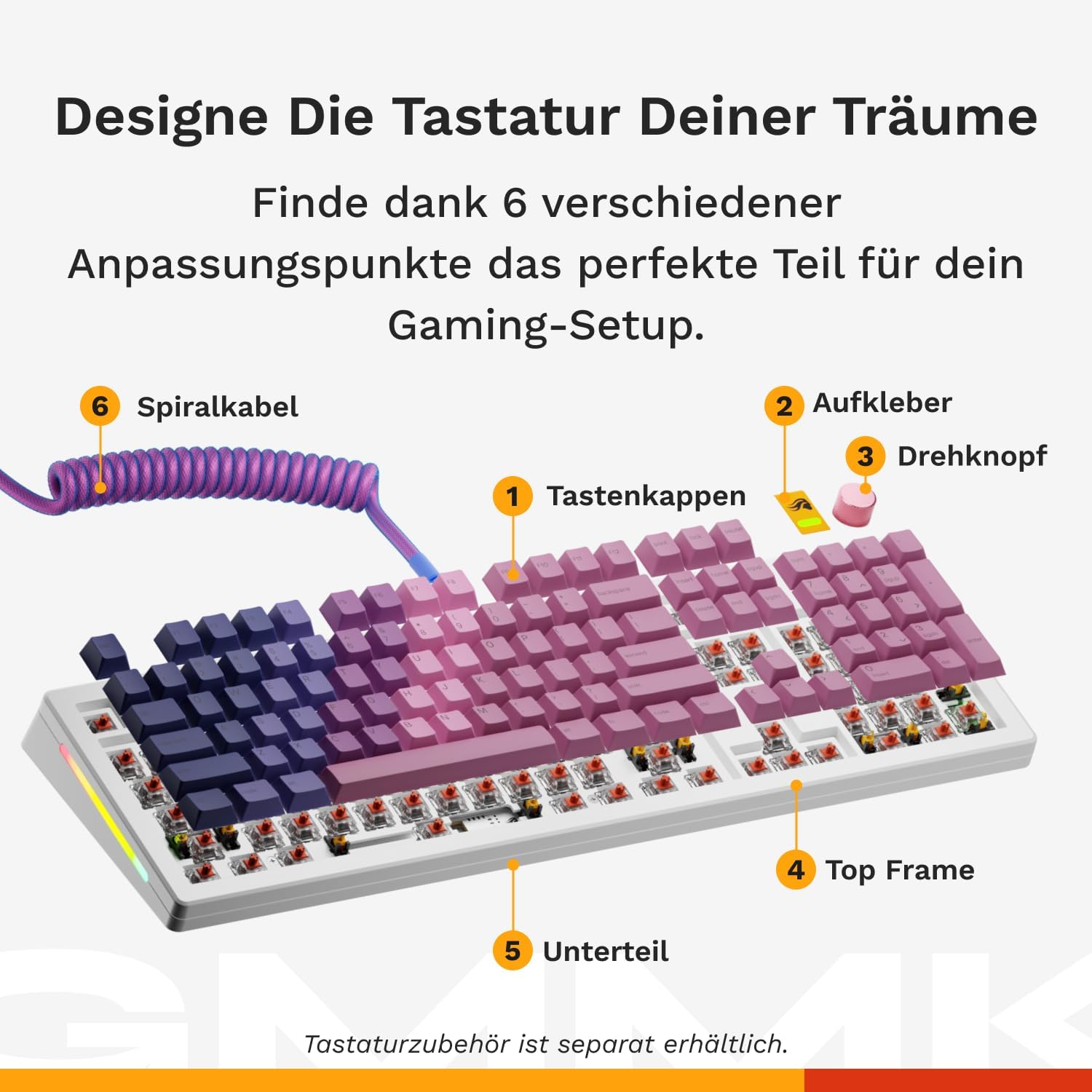 Detalle 2 de GLORIOUS GMMK 3 mechanische Tastatur Full Size