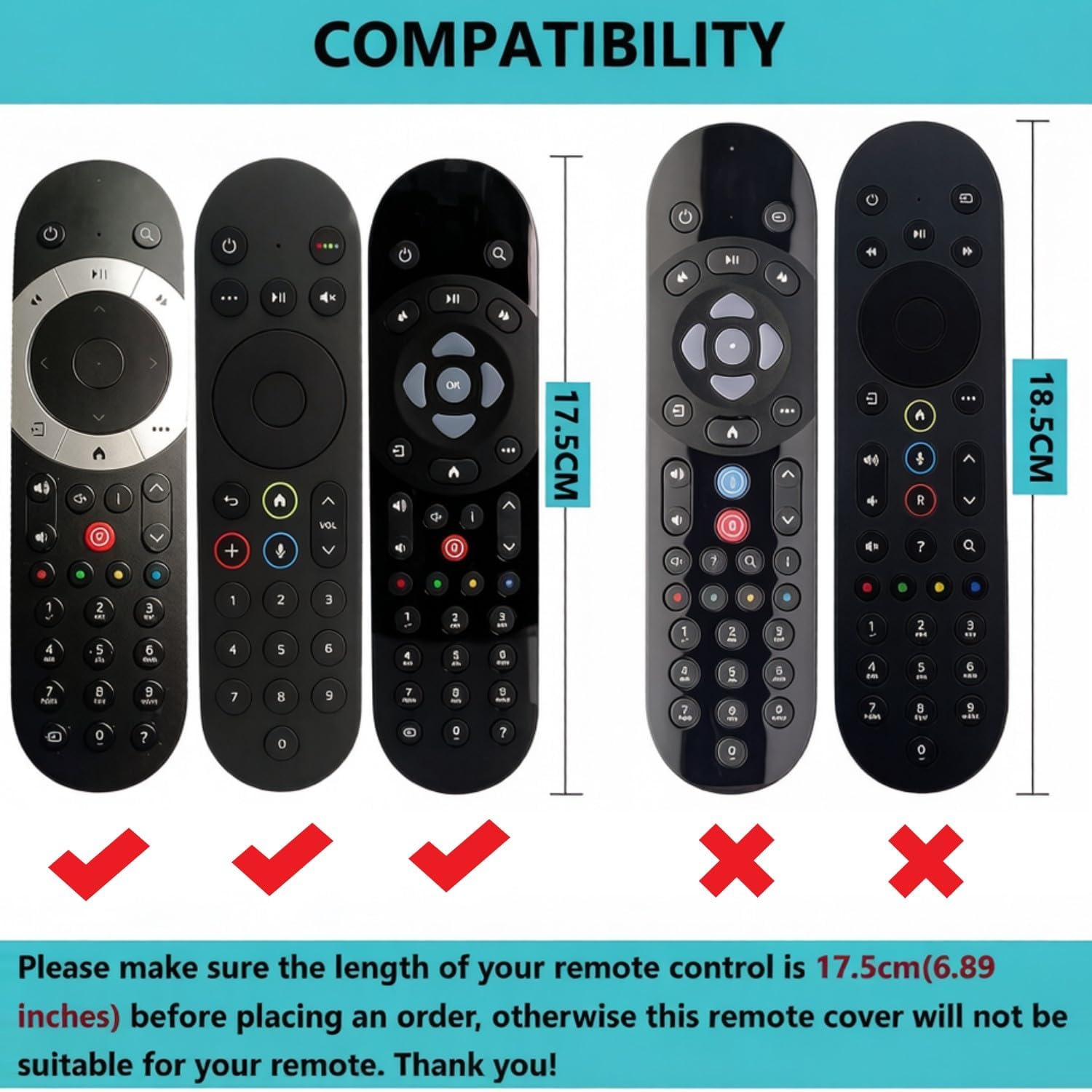 Thumbnail 1 de Remote Cover Case for Original Sky Q Voice Control SKY135 (Silicone Protective Case with Lanyard)